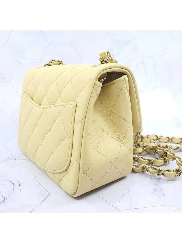 Lambskin Chanel Bag Mini Yellow Flap Cross Light Limited-time offer End-to-end encryption