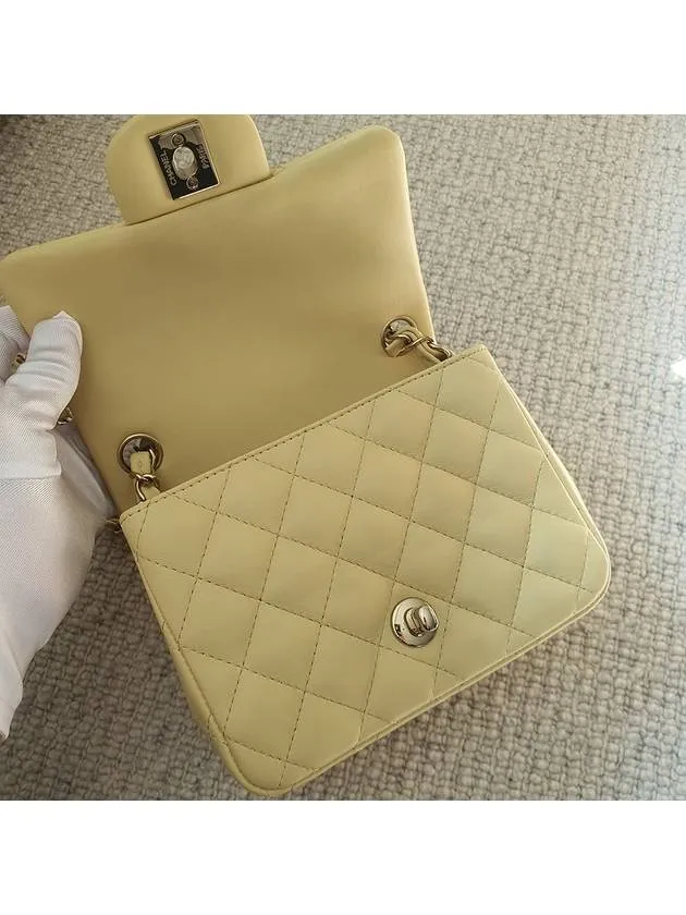 Lambskin Chanel Bag Mini Yellow Flap Cross Light Limited-time offer End-to-end encryption