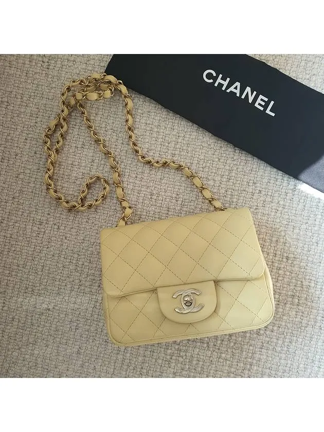Lambskin Chanel Bag Mini Yellow Flap Cross Light Limited-time offer End-to-end encryption