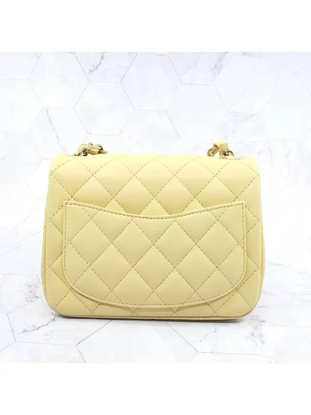 Lambskin Chanel Bag Mini Yellow Flap Cross Light Limited-time offer End-to-end encryption