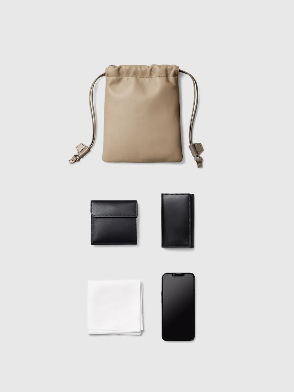 Lambskin Drawstring Pouch
