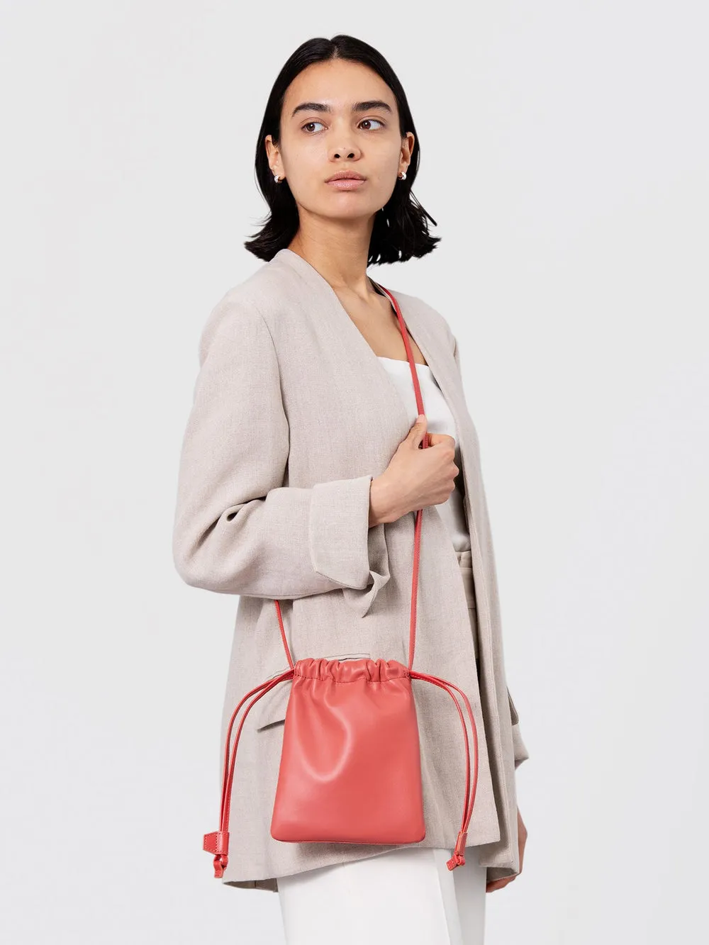 Lambskin Drawstring Pouch