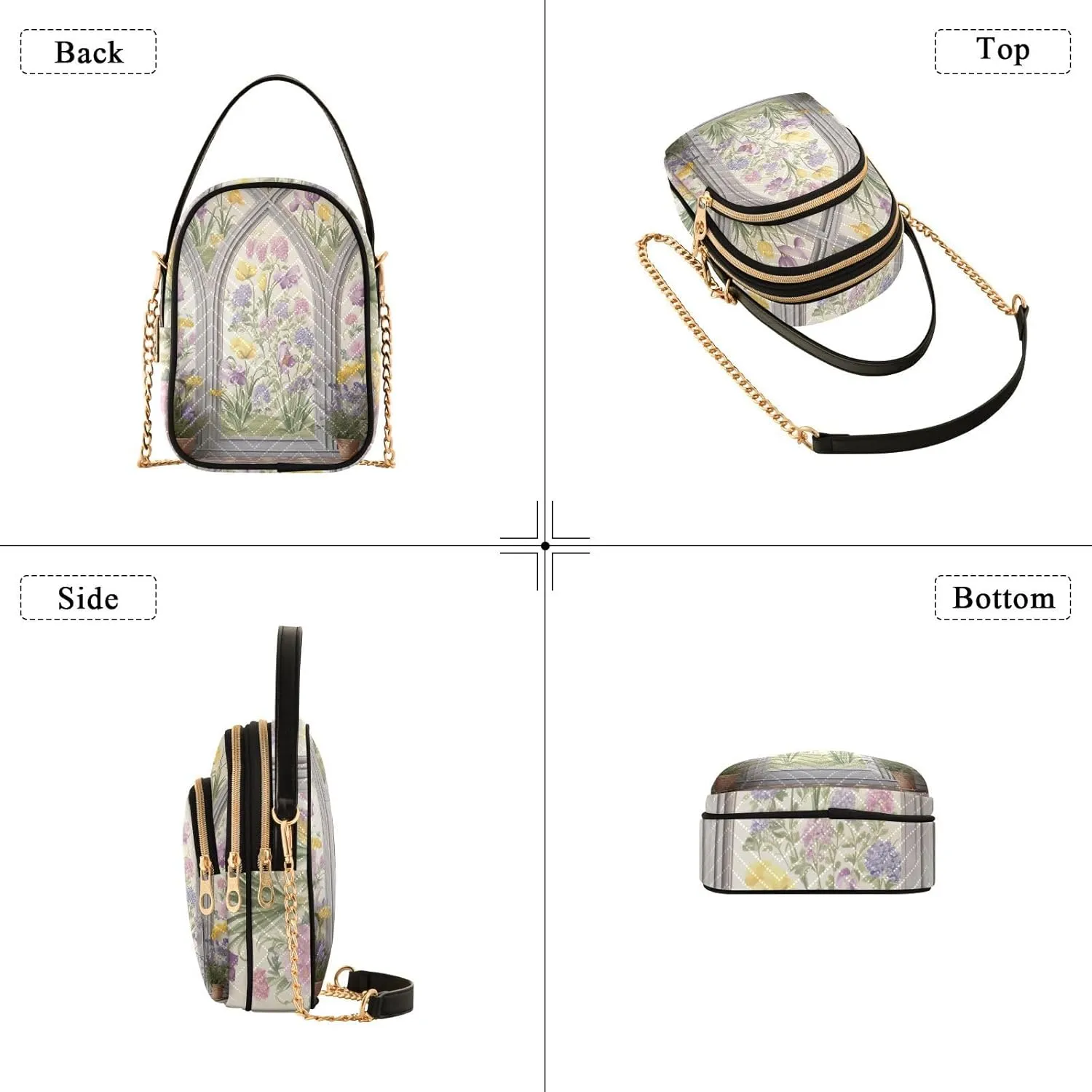 Landscapes Arch in Garden Women's Crossbody, Purse with Removable Strap Crossbody, Crossbody Bag Travel for Women