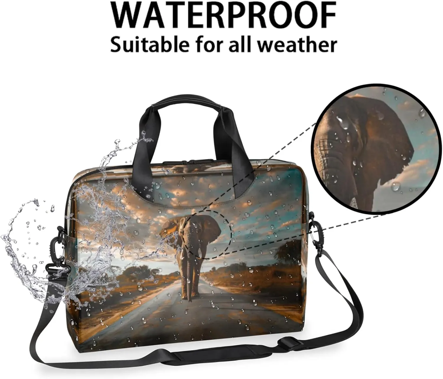 Laptop Shoulder Bag Compatible with Handle, Messenger Shoulder Case for Laptop or Tablet, Laptop Carrying Case
