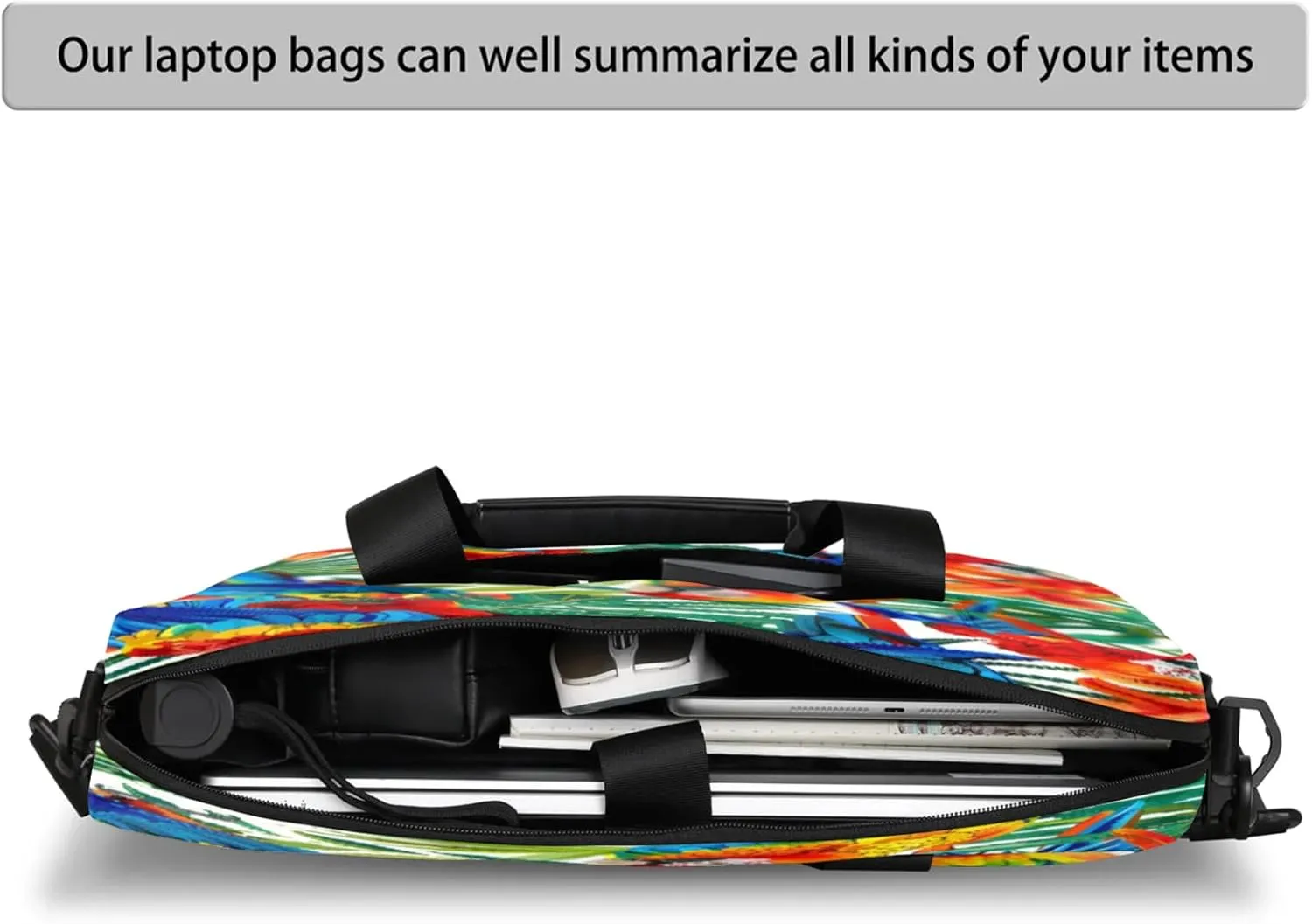 Laptop Shoulder Bag Compatible with Handle, Messenger Shoulder Case for Laptop or Tablet, Laptop Carrying Case
