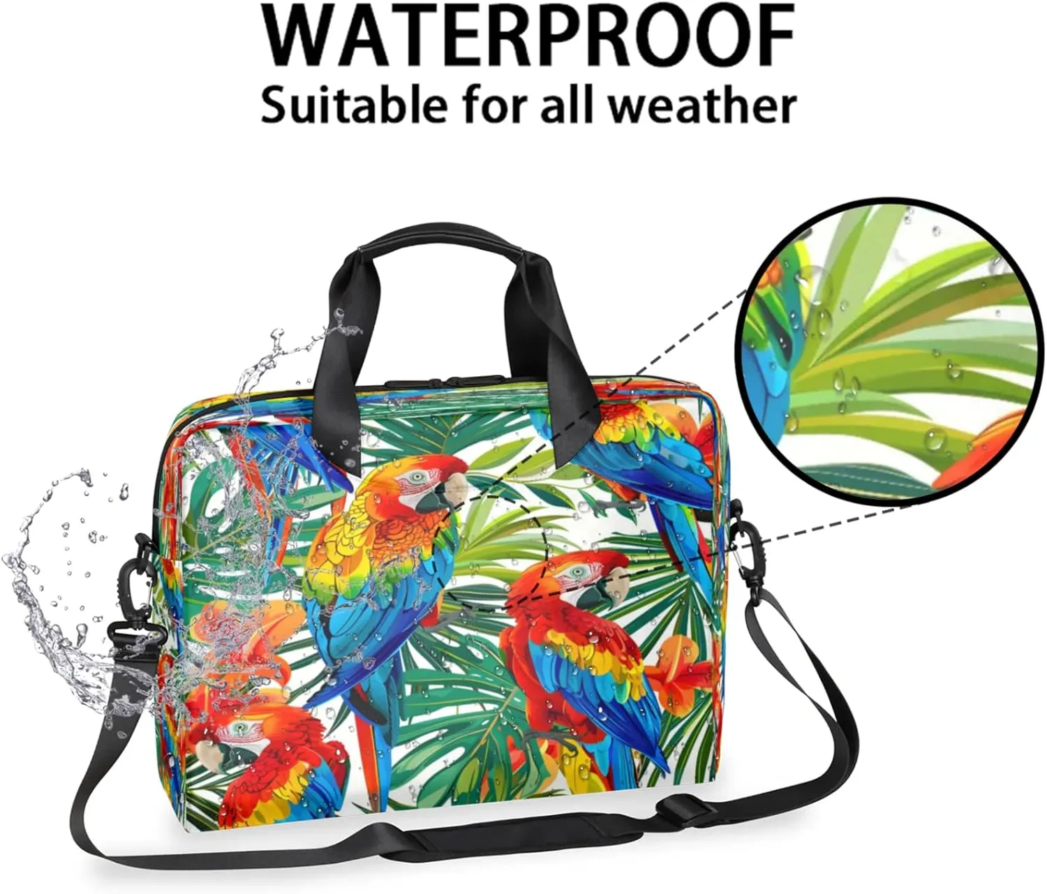 Laptop Shoulder Bag Compatible with Handle, Messenger Shoulder Case for Laptop or Tablet, Laptop Carrying Case