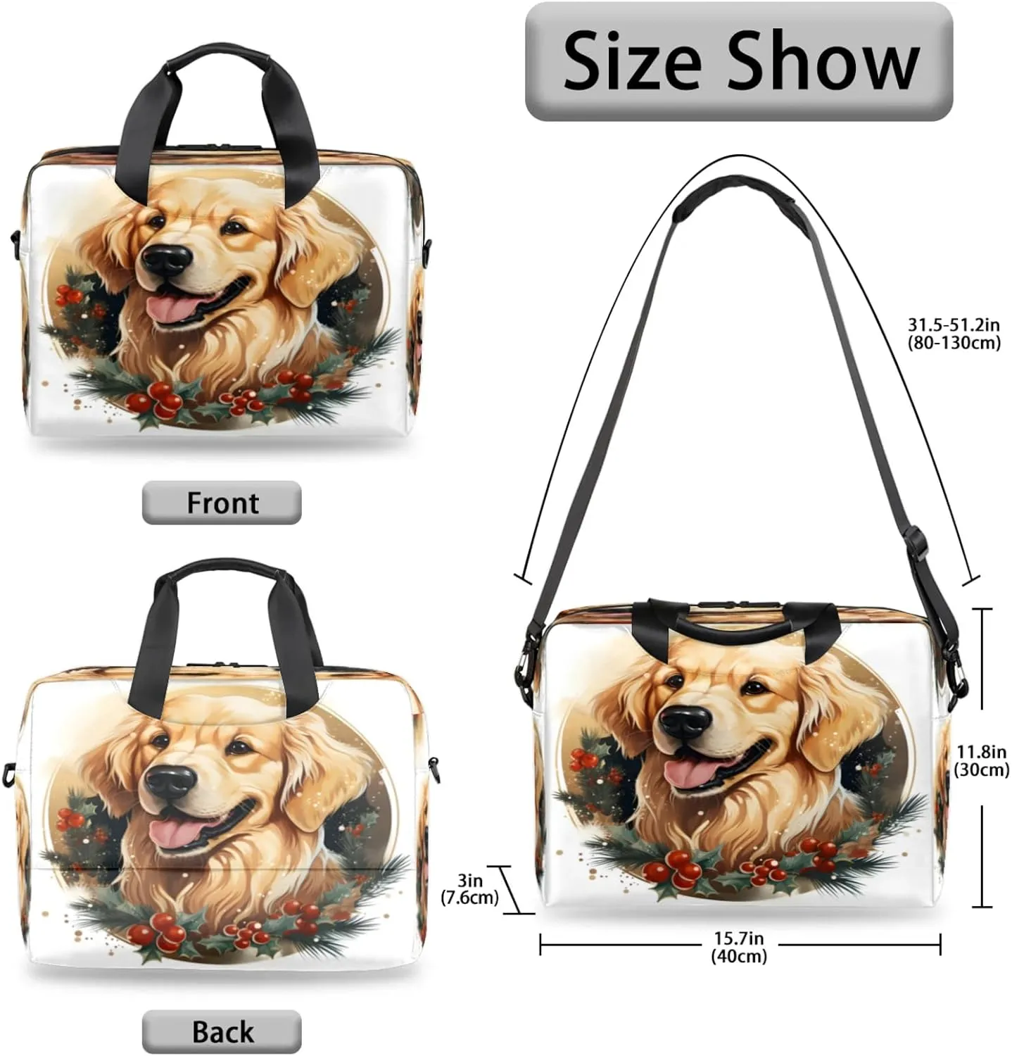 Laptop Shoulder Bag Compatible with Handle, Messenger Shoulder Case for Laptop or Tablet, Laptop Carrying Case
