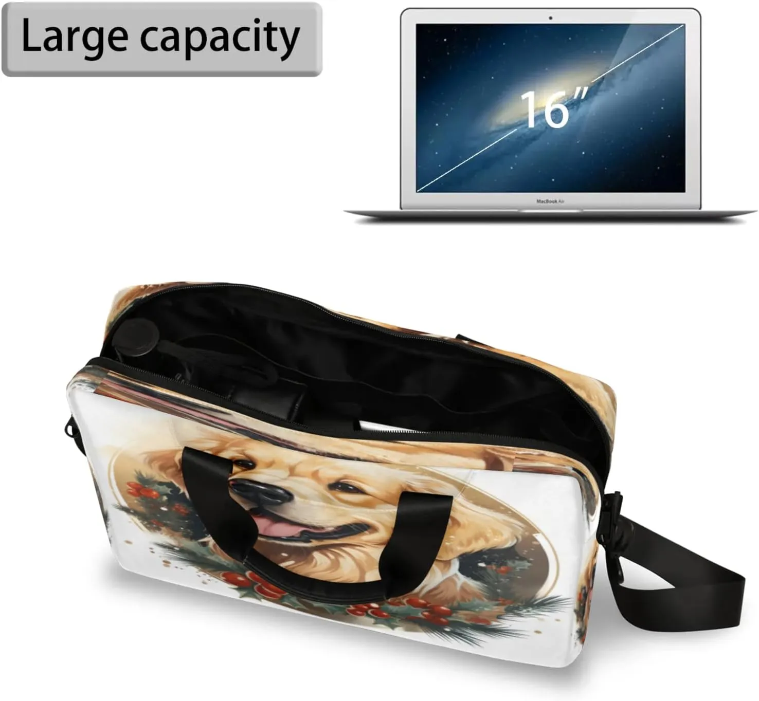 Laptop Shoulder Bag Compatible with Handle, Messenger Shoulder Case for Laptop or Tablet, Laptop Carrying Case