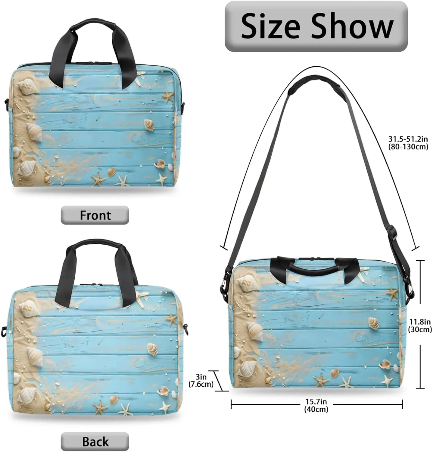 Laptop Shoulder Bag Compatible with Handle, Messenger Shoulder Case for Laptop or Tablet, Laptop Carrying Case