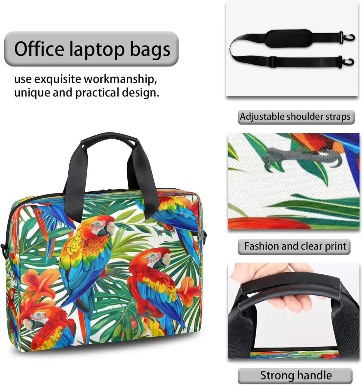 Laptop Shoulder Bag Compatible with Handle, Messenger Shoulder Case for Laptop or Tablet, Laptop Carrying Case