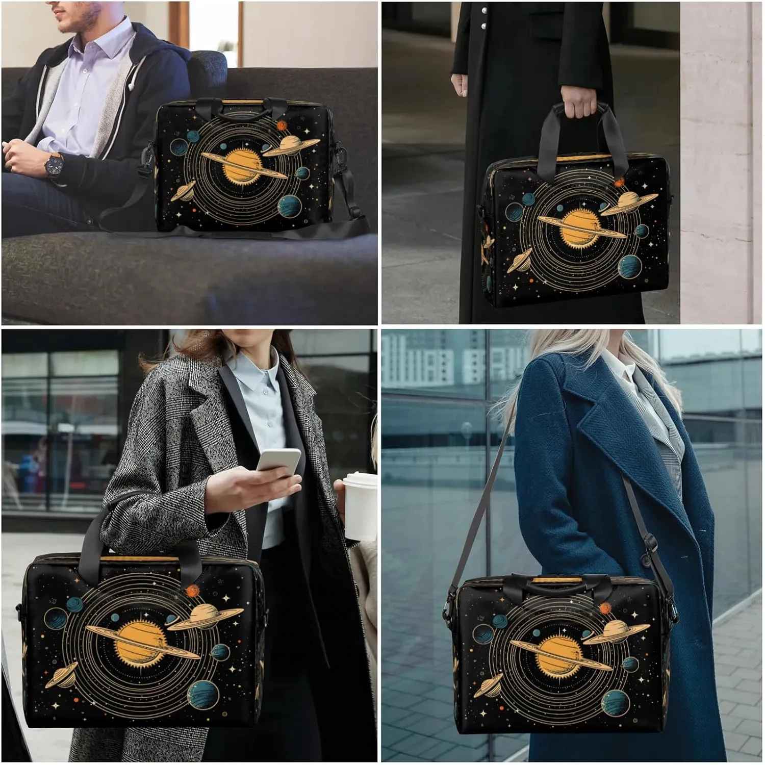 Laptop Shoulder Bag Compatible with Handle, Messenger Shoulder Case for Laptop or Tablet, Laptop Carrying Case