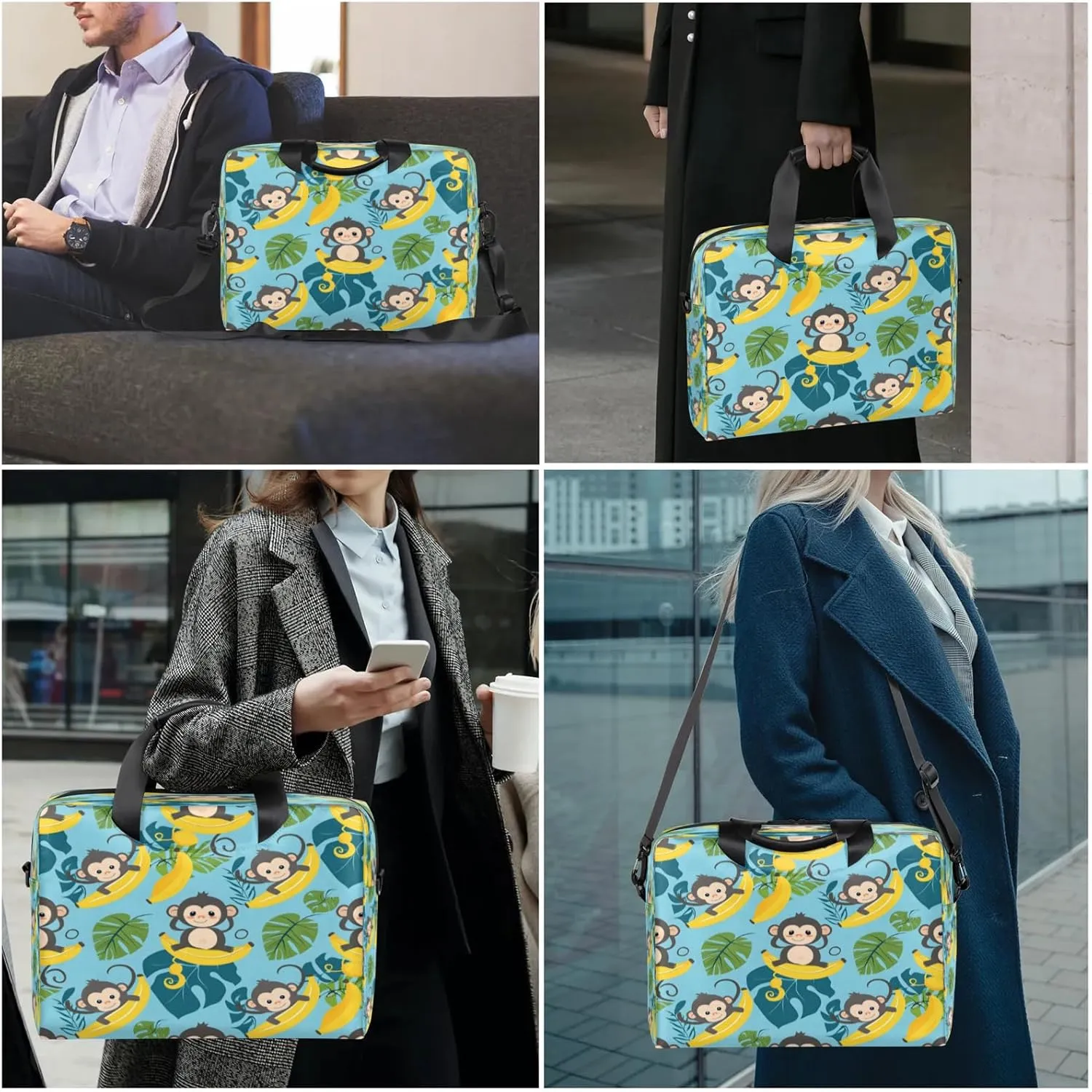 Laptop Shoulder Bag Compatible with Handle, Messenger Shoulder Case for Laptop or Tablet, Laptop Carrying Case
