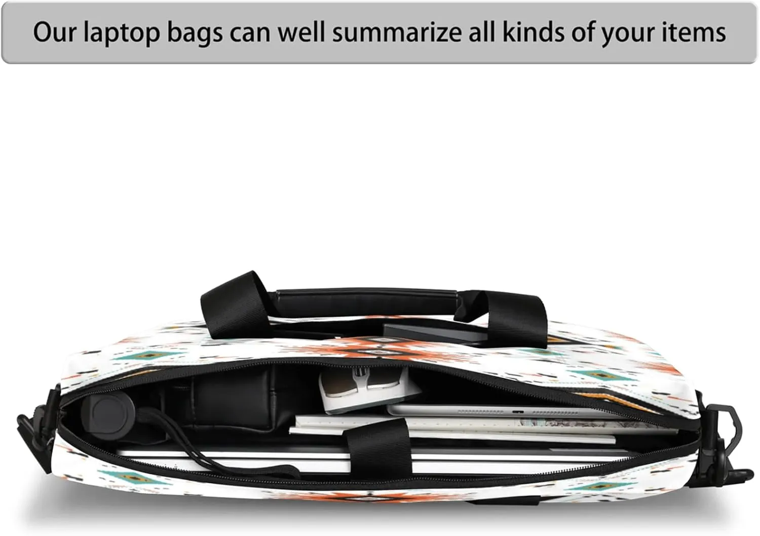 Laptop Shoulder Bag Compatible with Handle, Messenger Shoulder Case for Laptop or Tablet, Laptop Carrying Case
