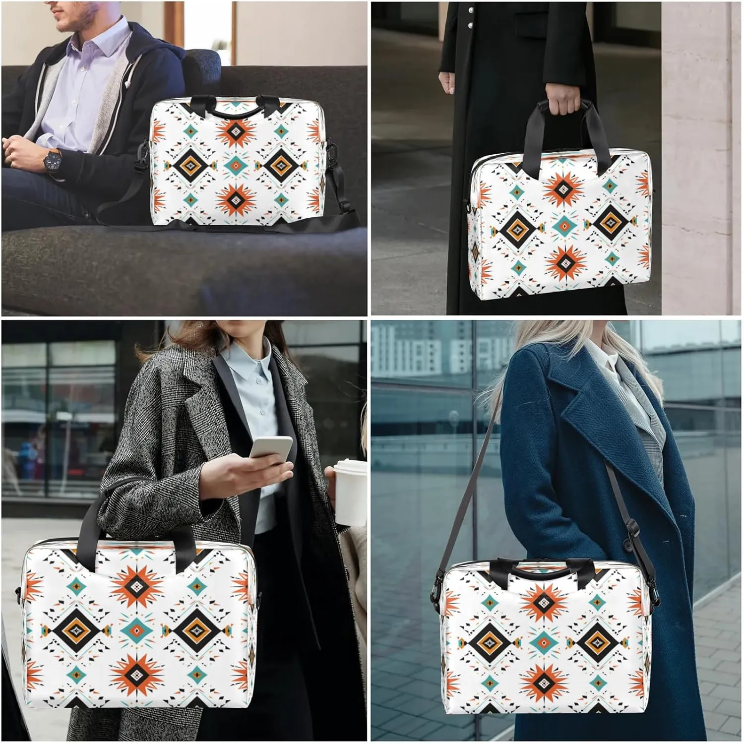 Laptop Shoulder Bag Compatible with Handle, Messenger Shoulder Case for Laptop or Tablet, Laptop Carrying Case