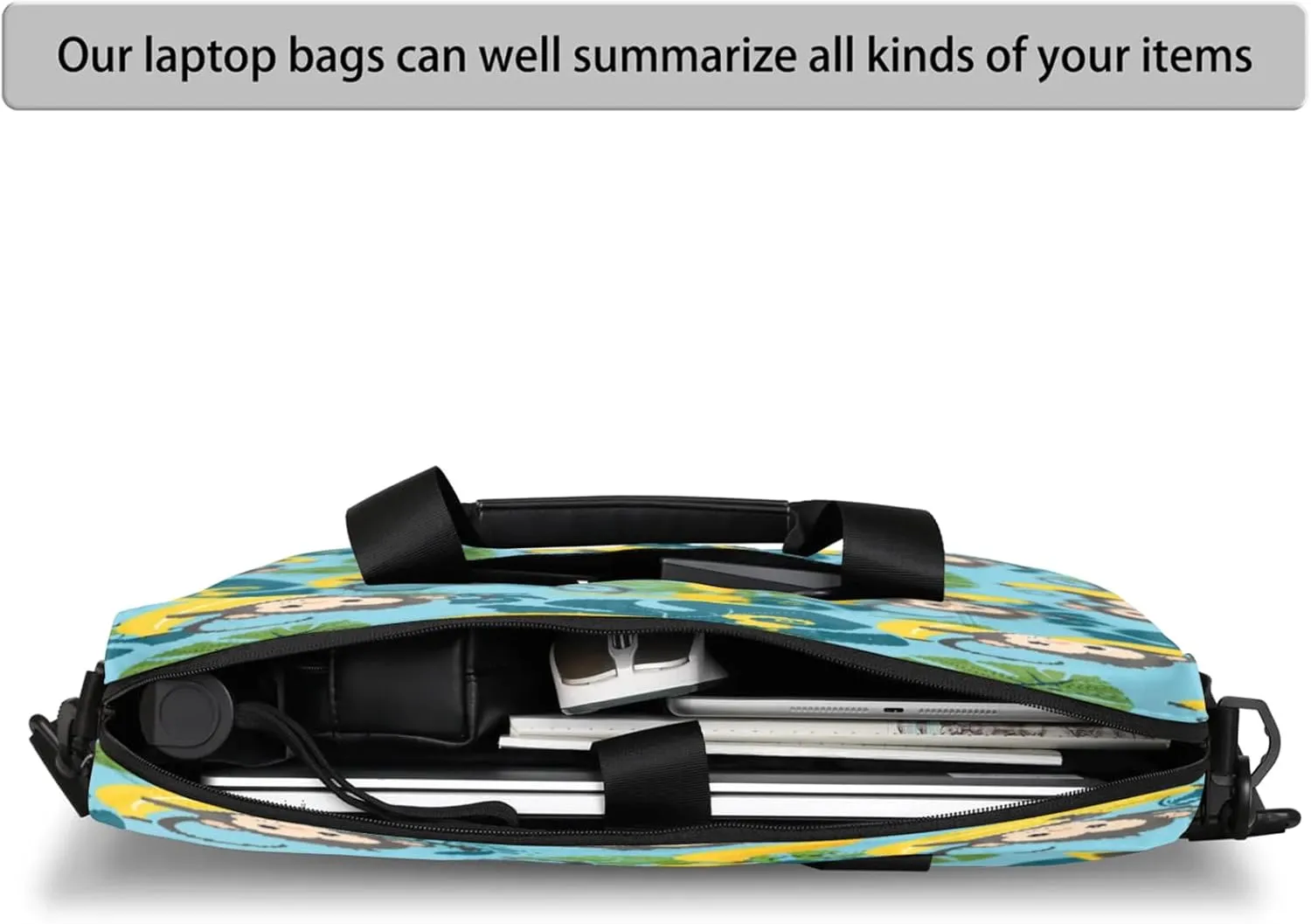 Laptop Shoulder Bag Compatible with Handle, Messenger Shoulder Case for Laptop or Tablet, Laptop Carrying Case