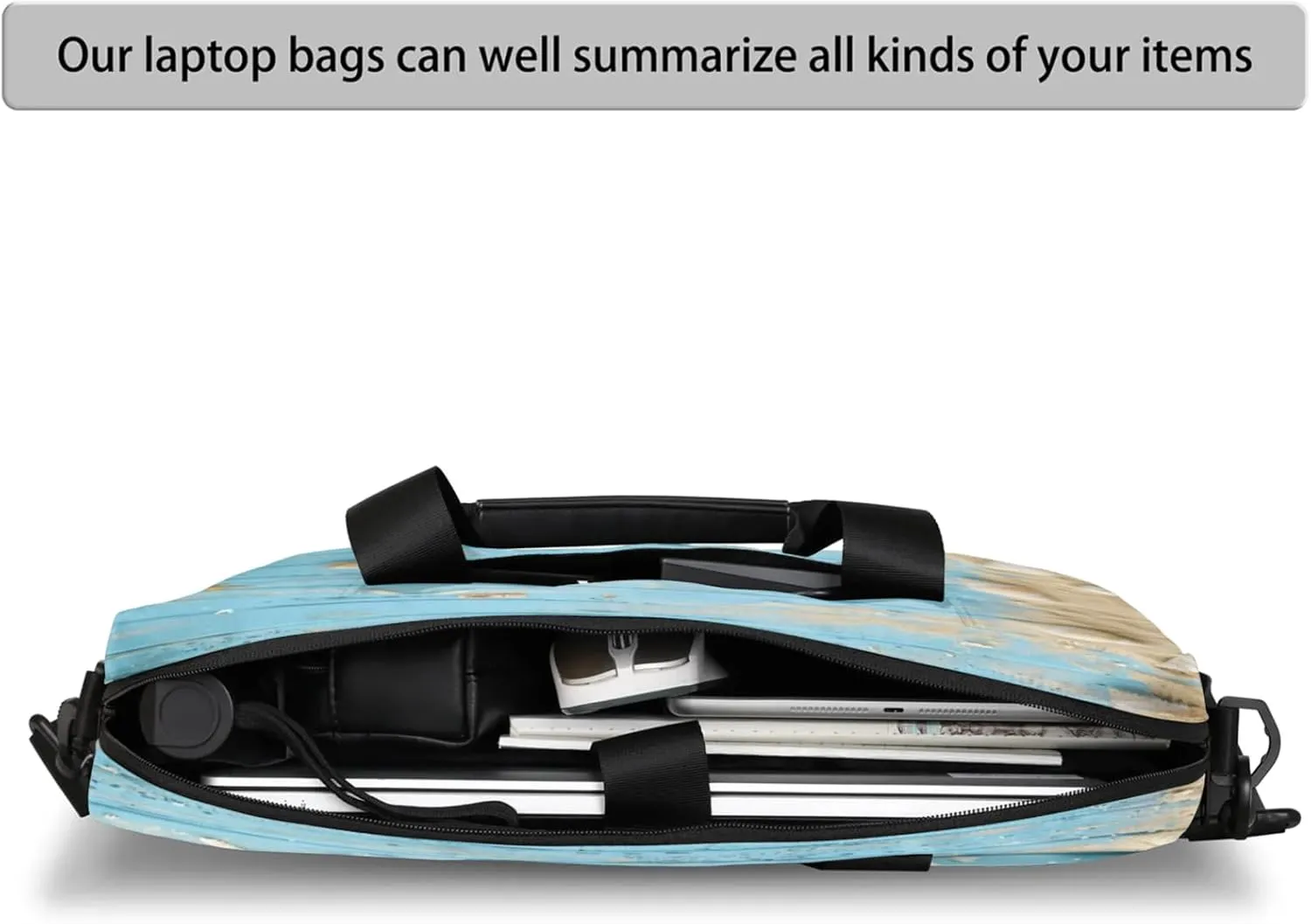 Laptop Shoulder Bag Compatible with Handle, Messenger Shoulder Case for Laptop or Tablet, Laptop Carrying Case