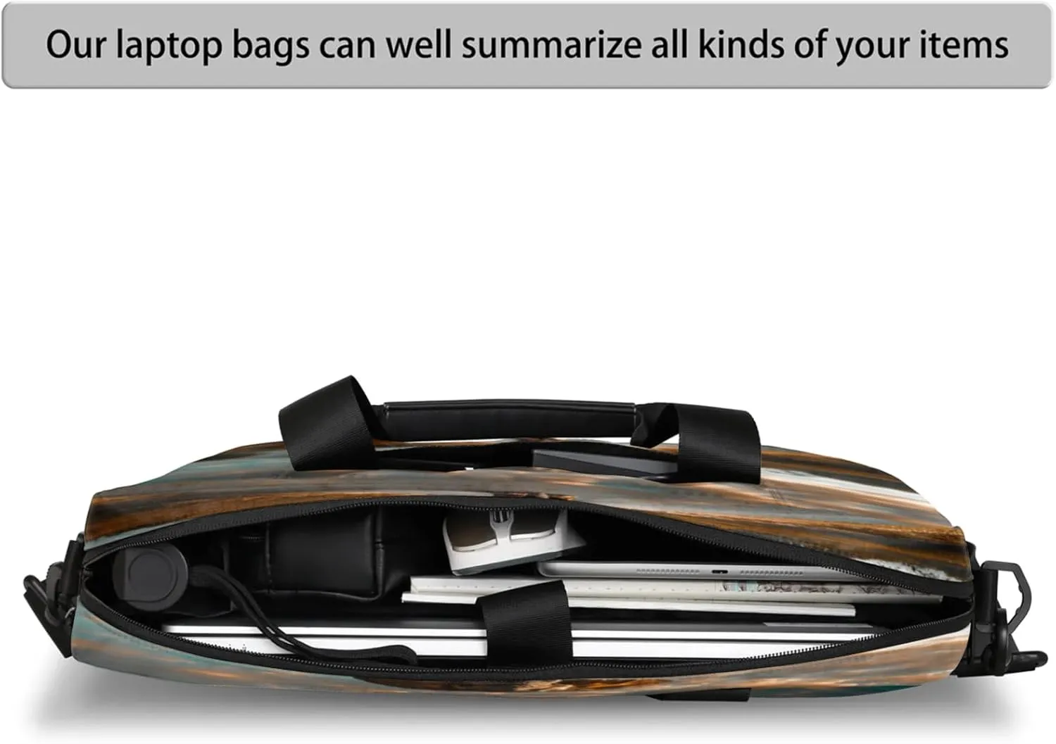 Laptop Shoulder Bag Compatible with Handle, Messenger Shoulder Case for Laptop or Tablet, Laptop Carrying Case