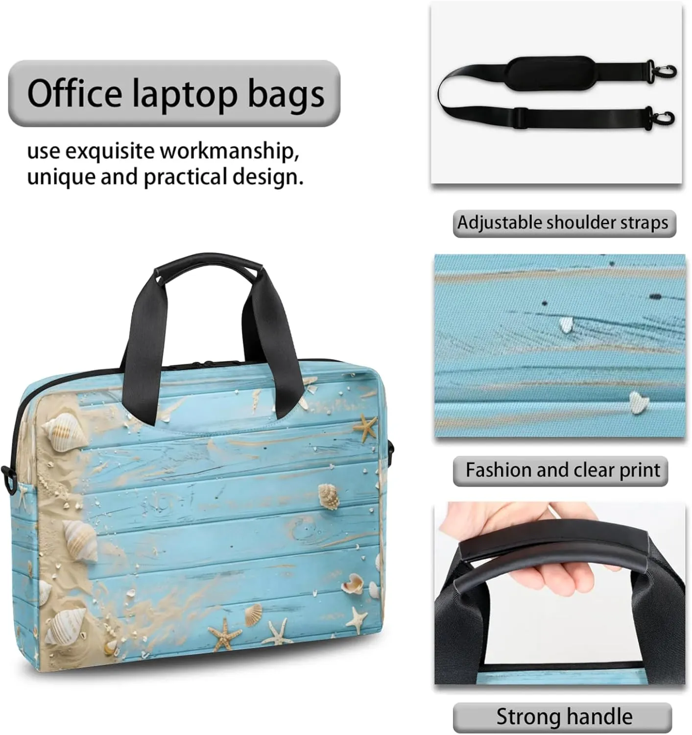 Laptop Shoulder Bag Compatible with Handle, Messenger Shoulder Case for Laptop or Tablet, Laptop Carrying Case