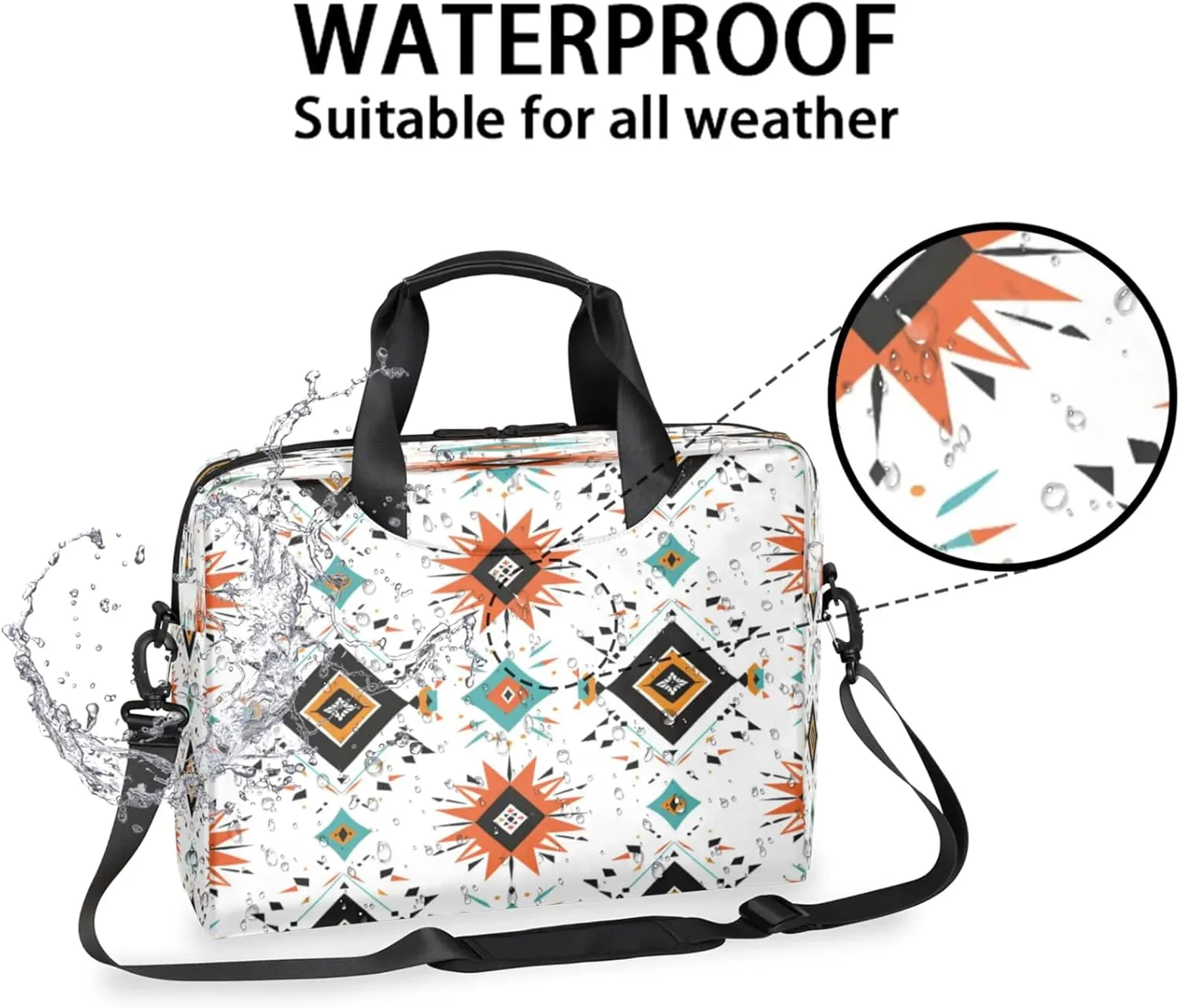 Laptop Shoulder Bag Compatible with Handle, Messenger Shoulder Case for Laptop or Tablet, Laptop Carrying Case