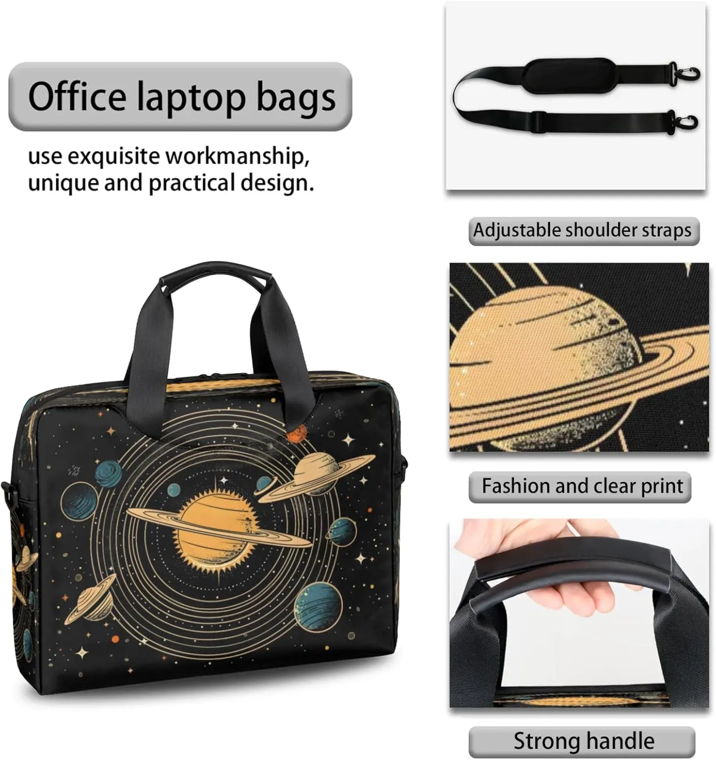 Laptop Shoulder Bag Compatible with Handle, Messenger Shoulder Case for Laptop or Tablet, Laptop Carrying Case