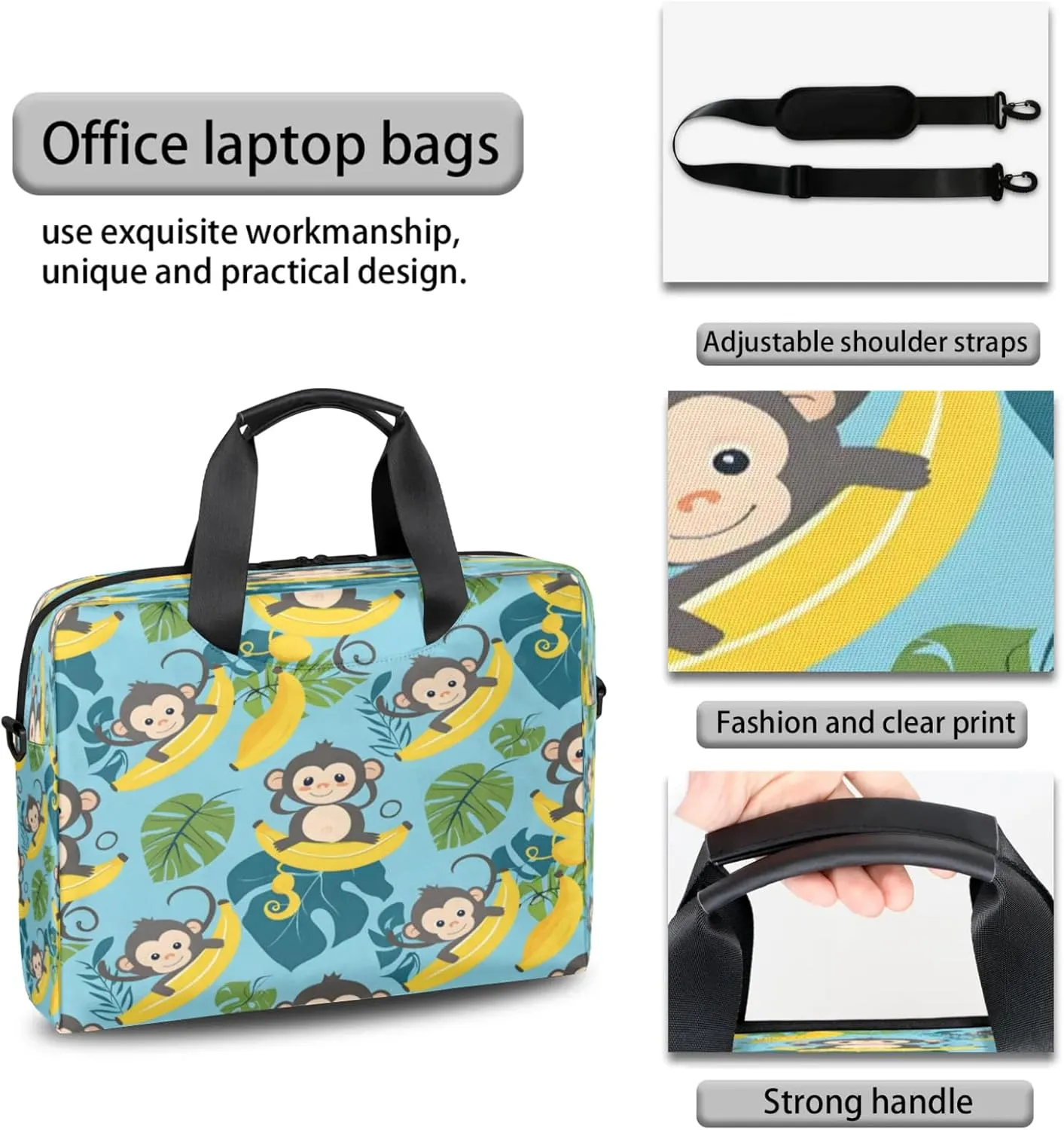 Laptop Shoulder Bag Compatible with Handle, Messenger Shoulder Case for Laptop or Tablet, Laptop Carrying Case