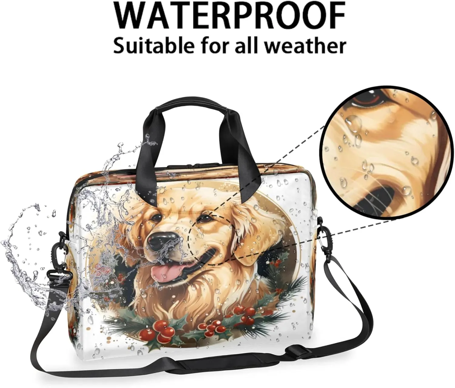 Laptop Shoulder Bag Compatible with Handle, Messenger Shoulder Case for Laptop or Tablet, Laptop Carrying Case