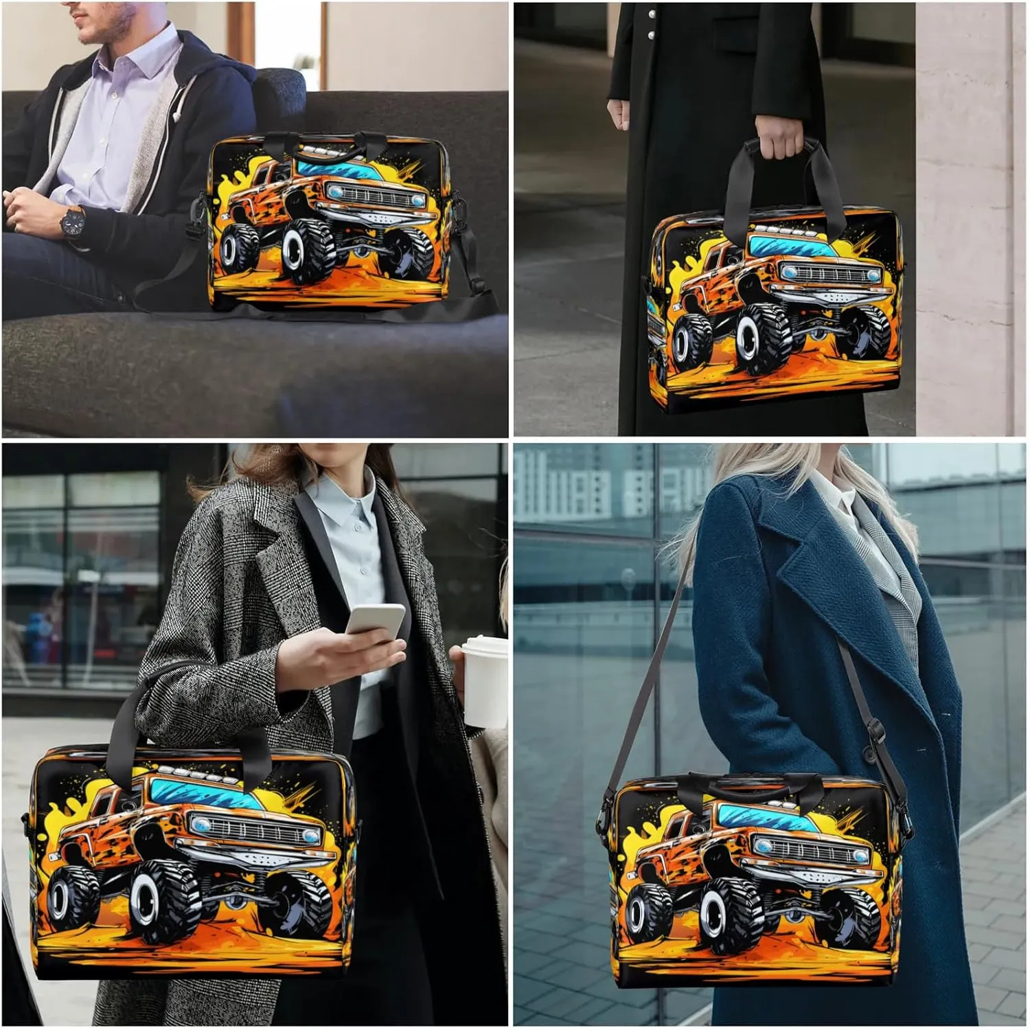 Laptop Shoulder Bag Compatible with Handle, Messenger Shoulder Case for Tablet, Laptop Carrying Case