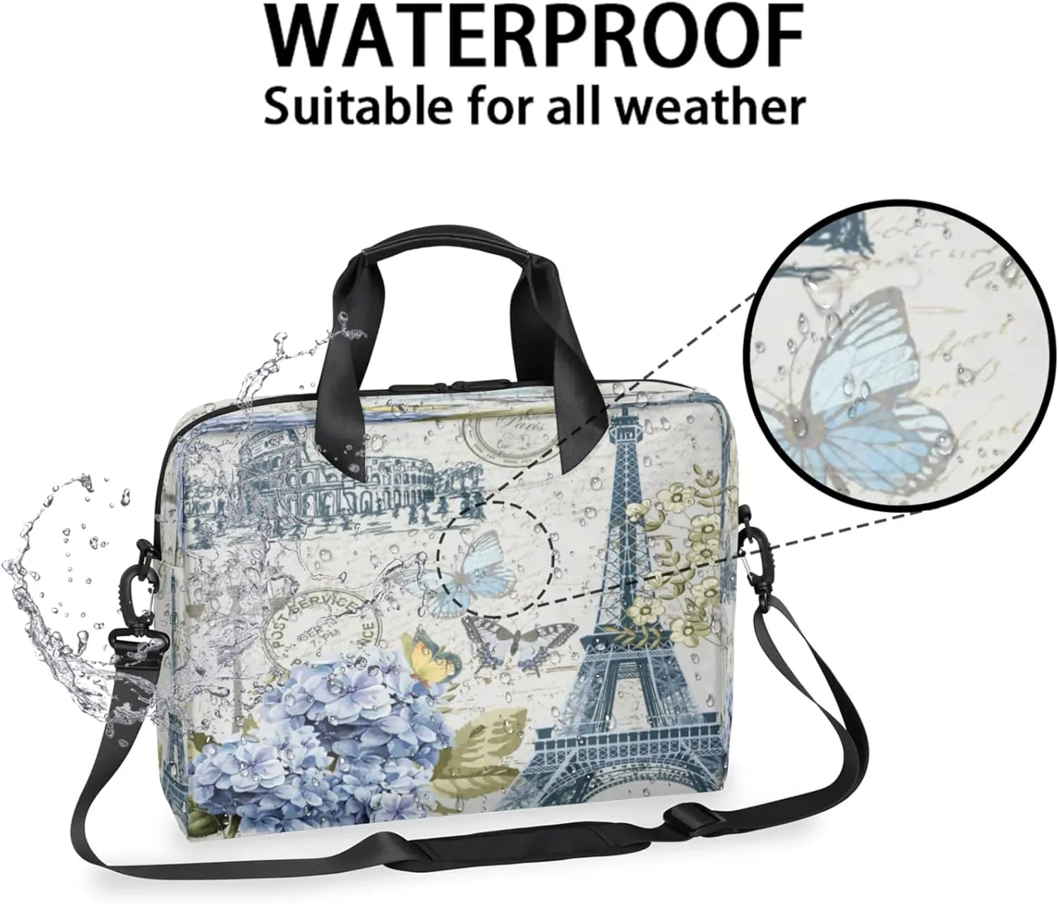 Laptop Shoulder Bag Compatible with Handle, Messenger Shoulder Case for Tablet, Laptop Carrying Case