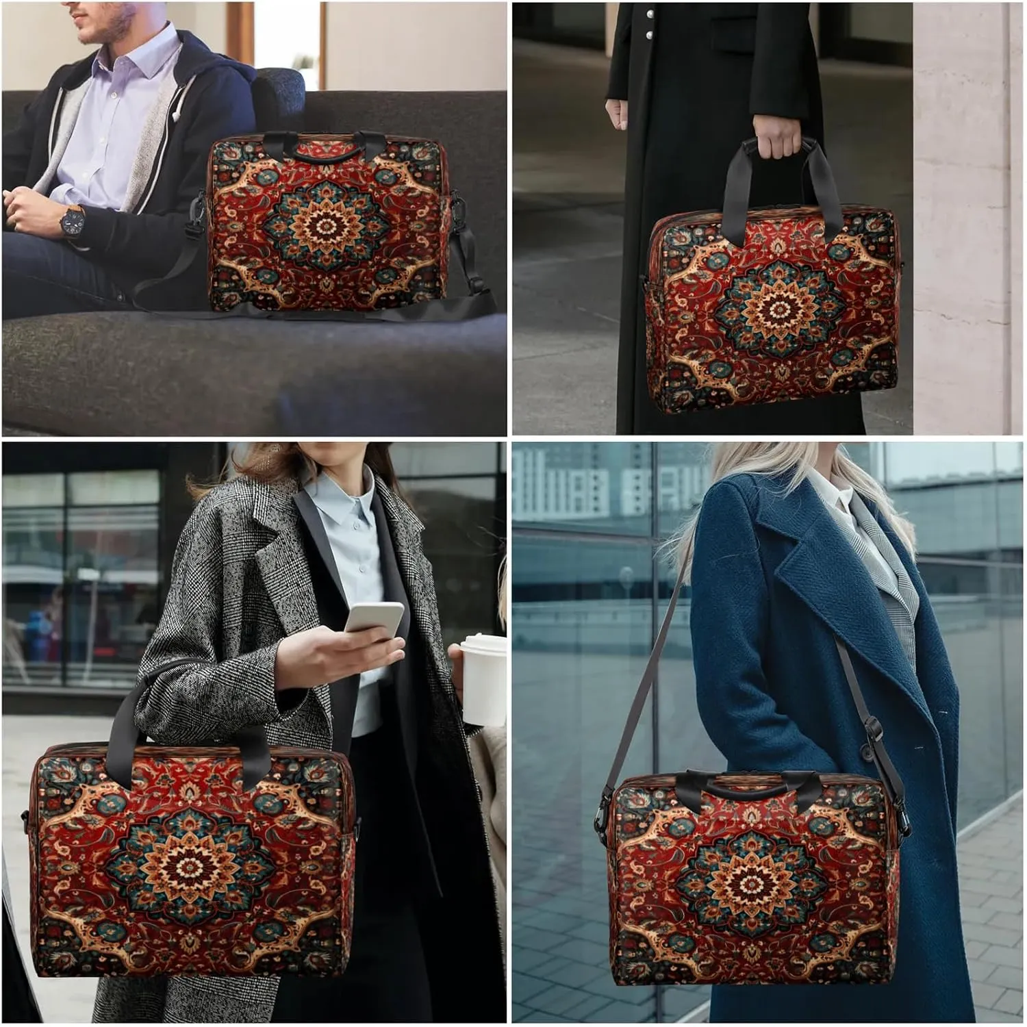Laptop Shoulder Bag Compatible with Handle, Messenger Shoulder Case for Tablet, Laptop Carrying Case