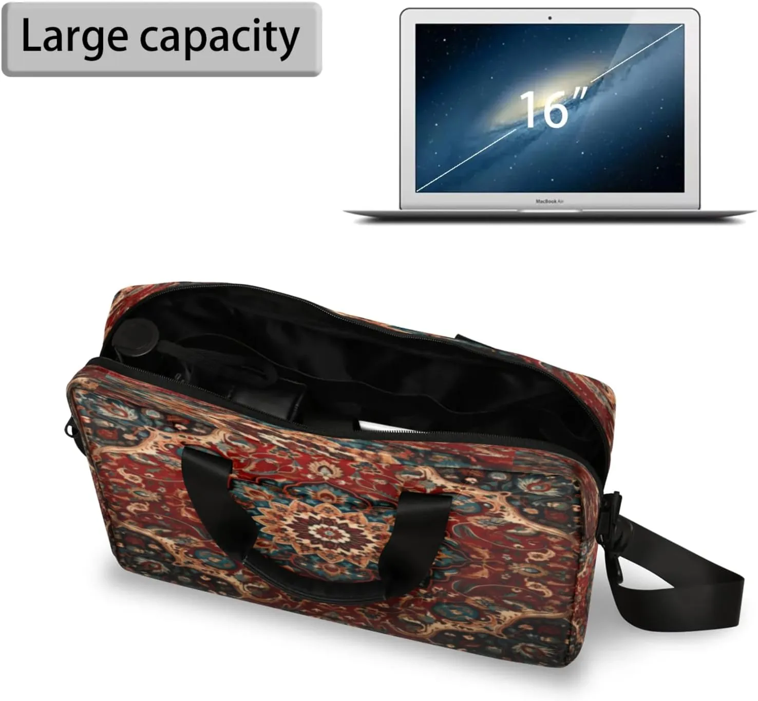 Laptop Shoulder Bag Compatible with Handle, Messenger Shoulder Case for Tablet, Laptop Carrying Case