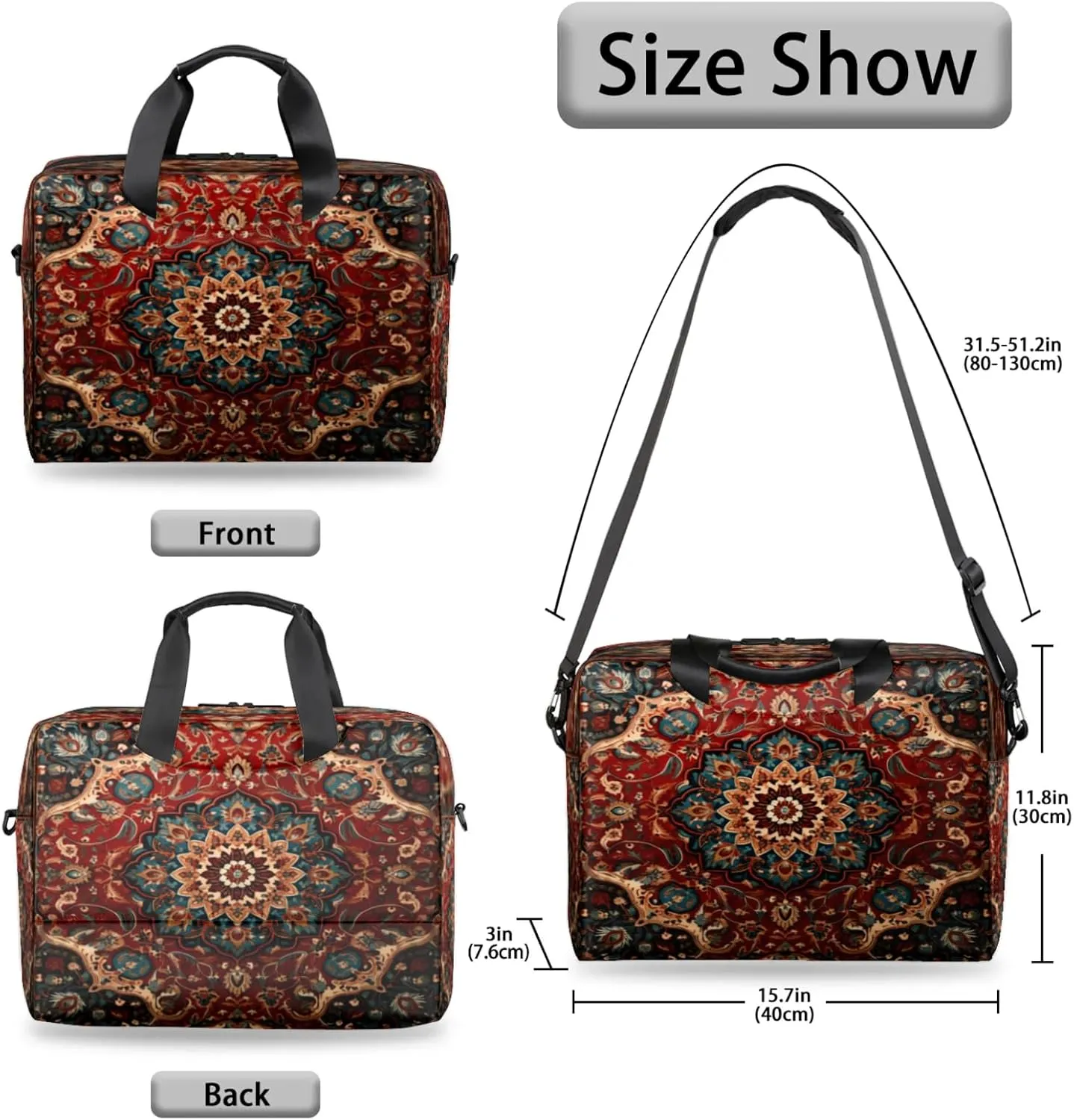 Laptop Shoulder Bag Compatible with Handle, Messenger Shoulder Case for Tablet, Laptop Carrying Case