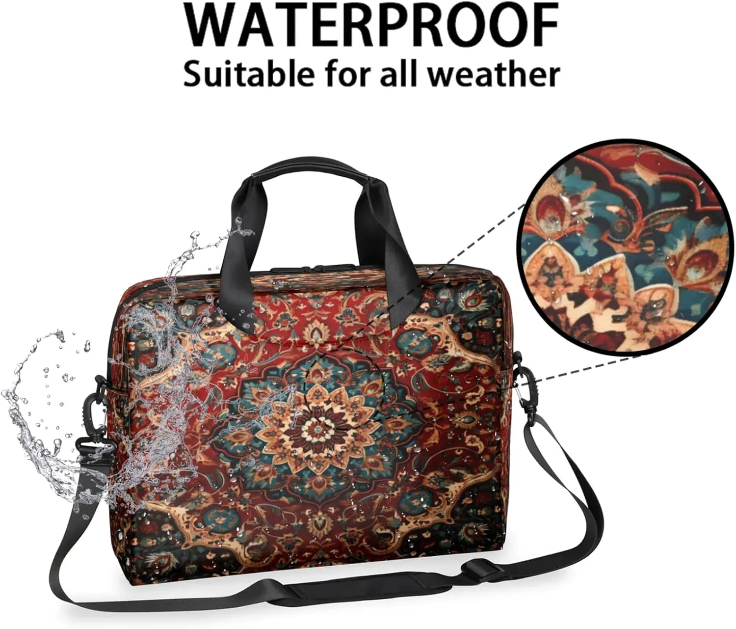 Laptop Shoulder Bag Compatible with Handle, Messenger Shoulder Case for Tablet, Laptop Carrying Case