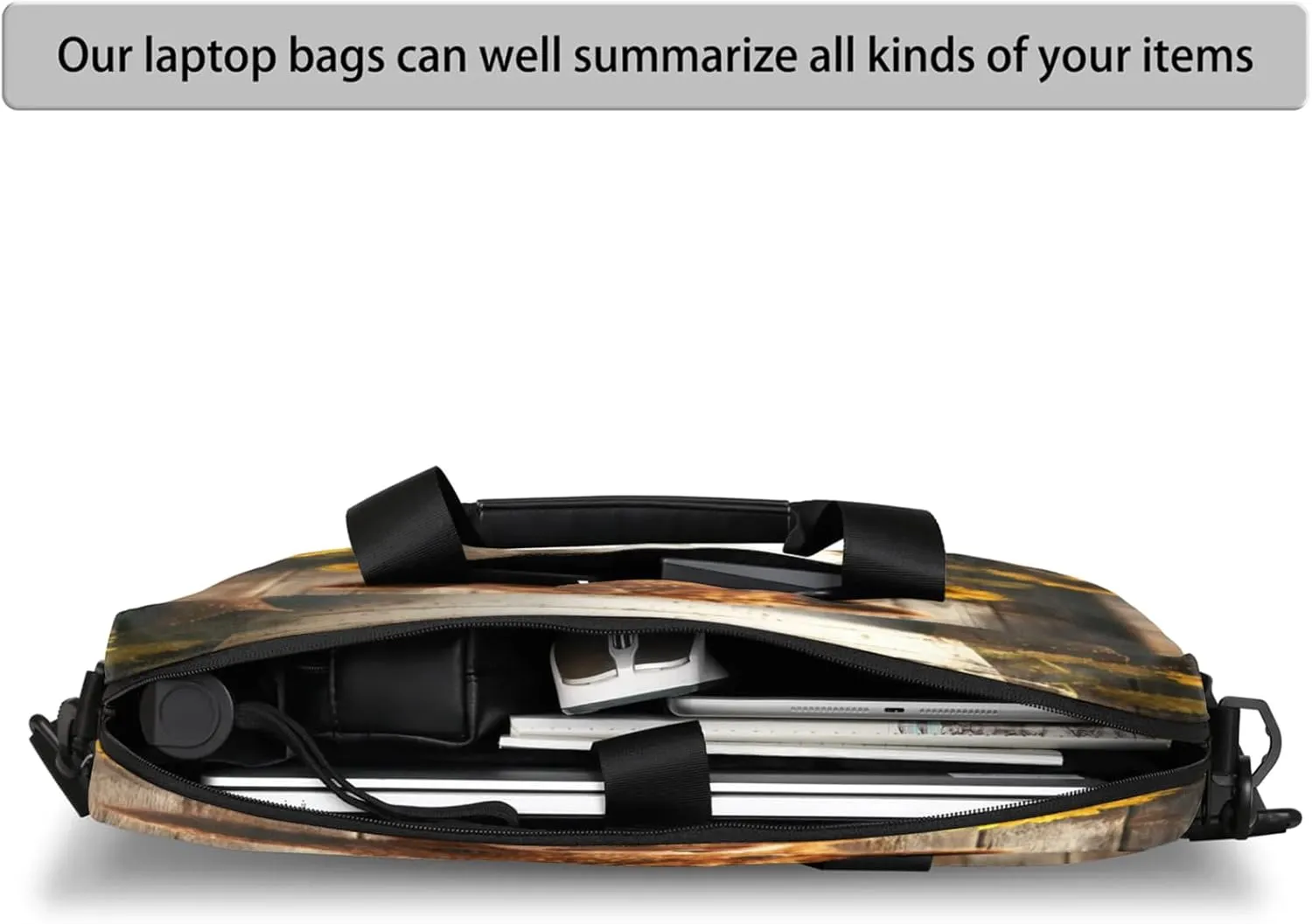 Laptop Shoulder Bag Compatible with Handle, Messenger Shoulder Case for Tablet, Laptop Carrying Case