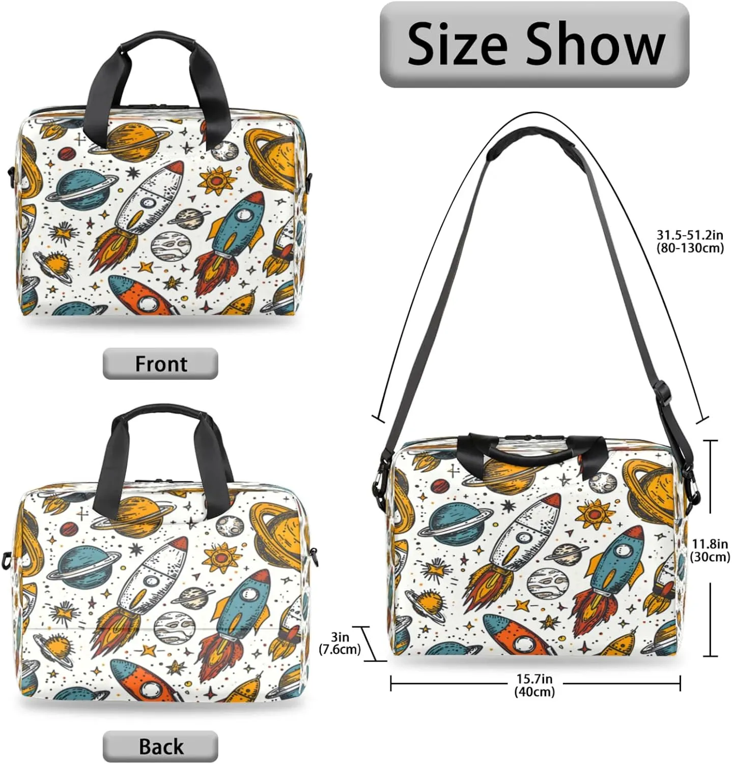 Laptop Shoulder Bag Compatible with Handle, Messenger Shoulder Case for Tablet, Laptop Carrying Case