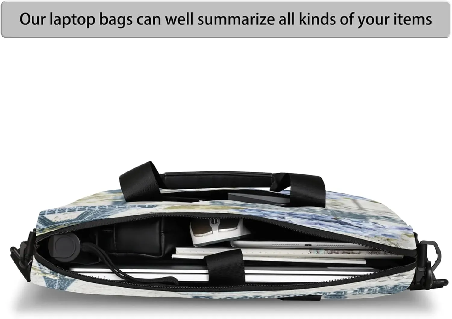 Laptop Shoulder Bag Compatible with Handle, Messenger Shoulder Case for Tablet, Laptop Carrying Case