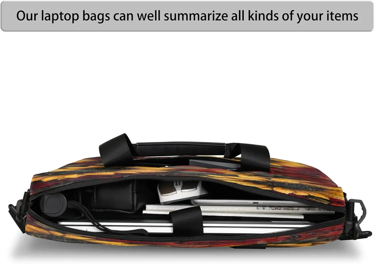 Laptop Shoulder Bag Compatible with Handle, Messenger Shoulder Case for Tablet, Laptop Carrying Case