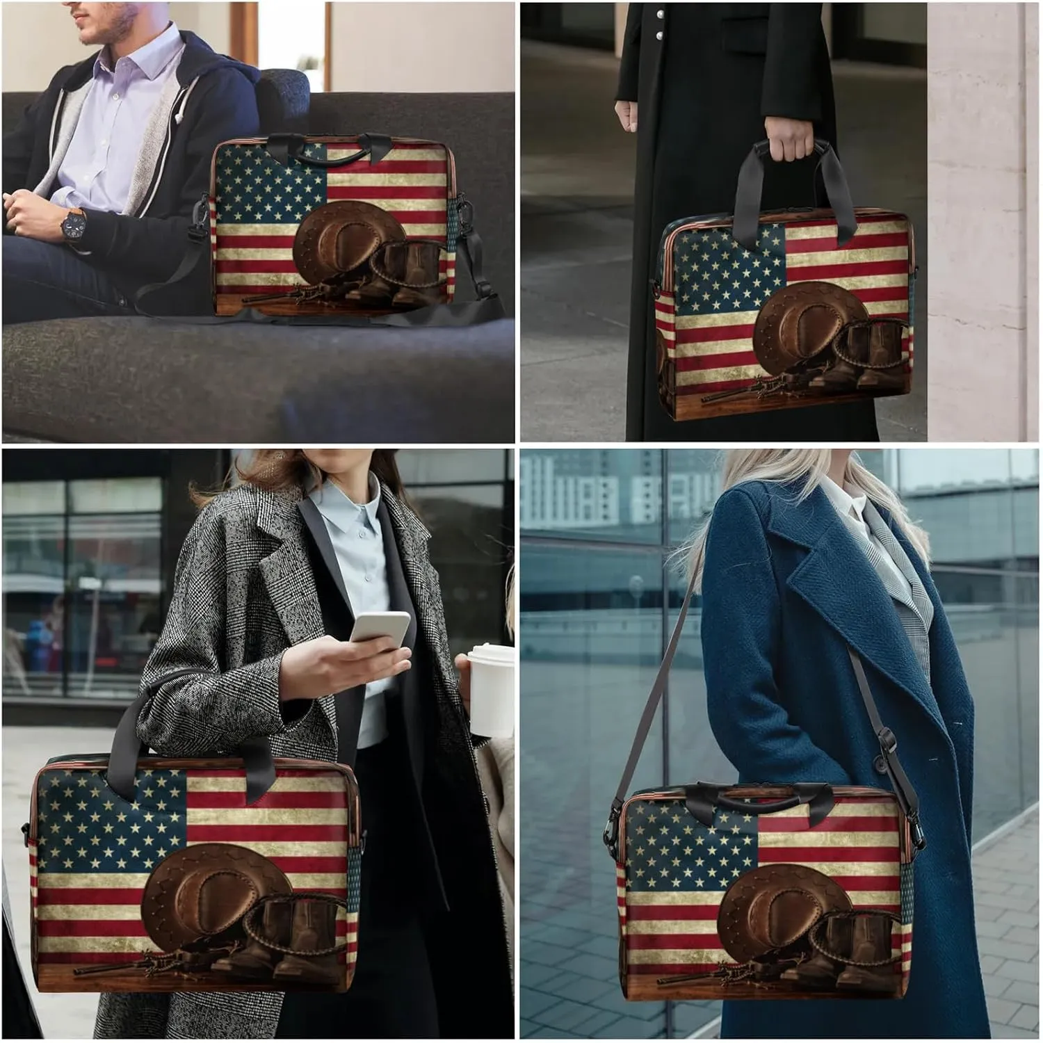 Laptop Shoulder Bag Compatible with Handle, Messenger Shoulder Case for Tablet, Laptop Carrying Case