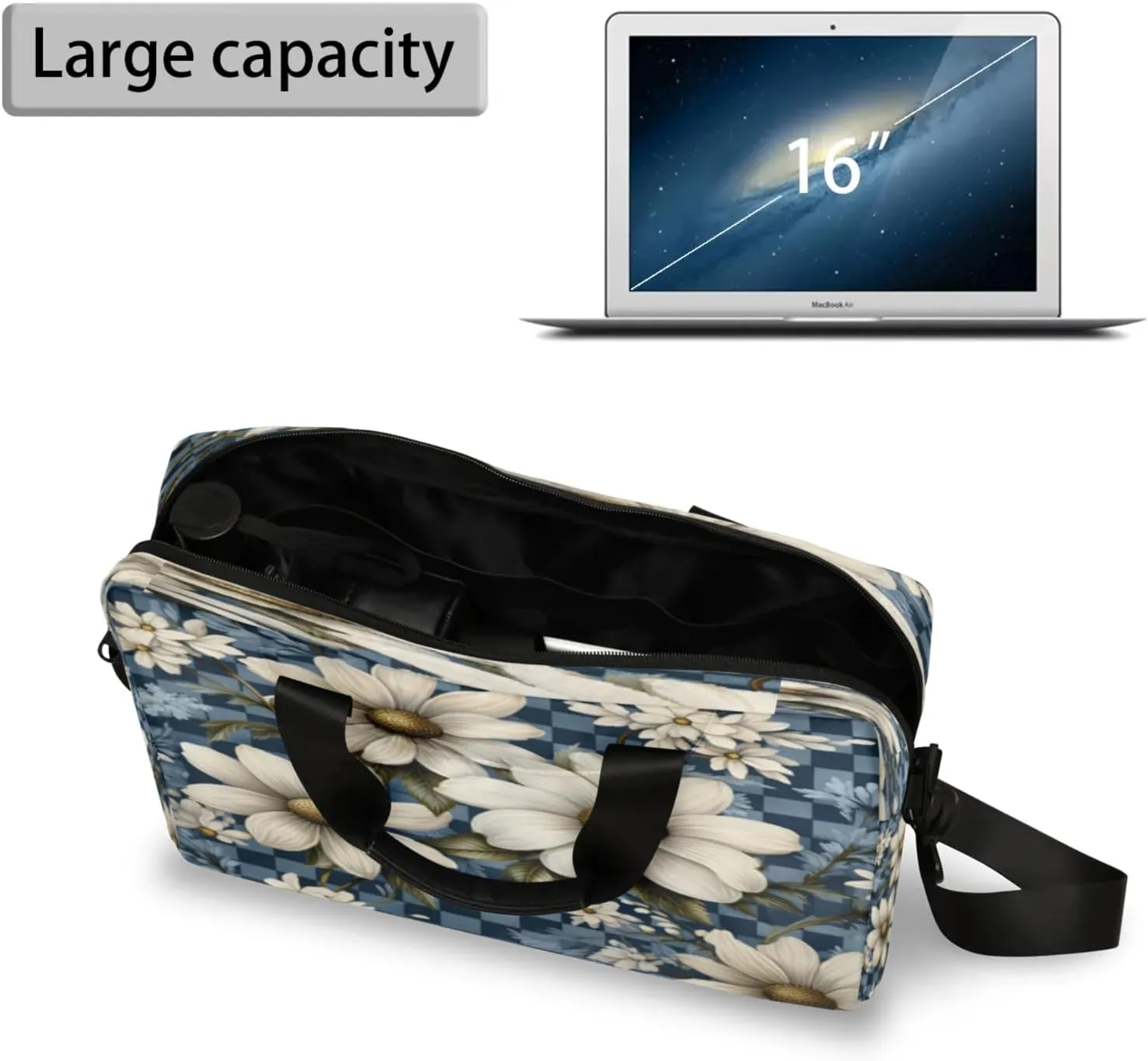Laptop Shoulder Bag Compatible with Handle, Messenger Shoulder Case for Tablet, Laptop Carrying Case