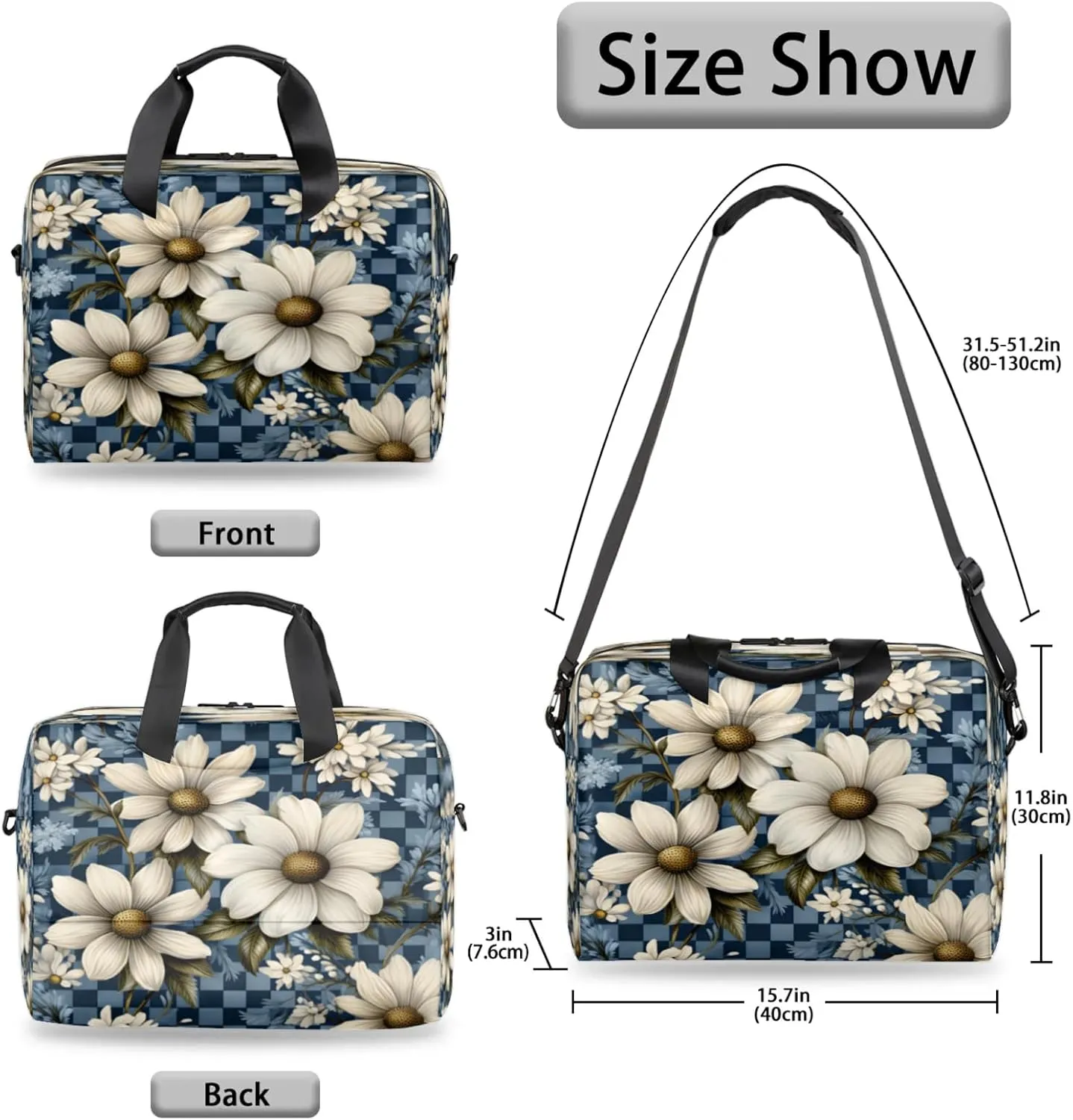 Laptop Shoulder Bag Compatible with Handle, Messenger Shoulder Case for Tablet, Laptop Carrying Case