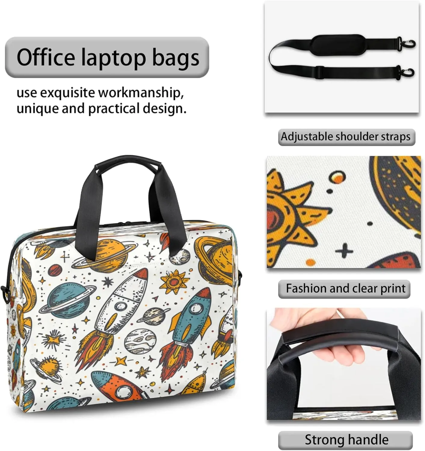 Laptop Shoulder Bag Compatible with Handle, Messenger Shoulder Case for Tablet, Laptop Carrying Case