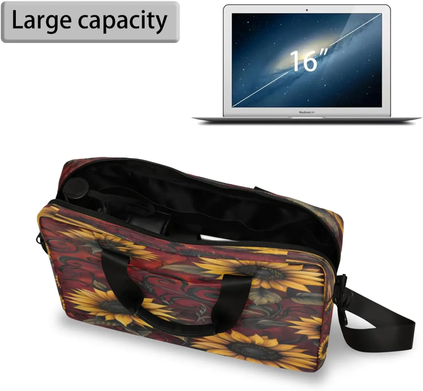 Laptop Shoulder Bag Compatible with Handle, Messenger Shoulder Case for Tablet, Laptop Carrying Case