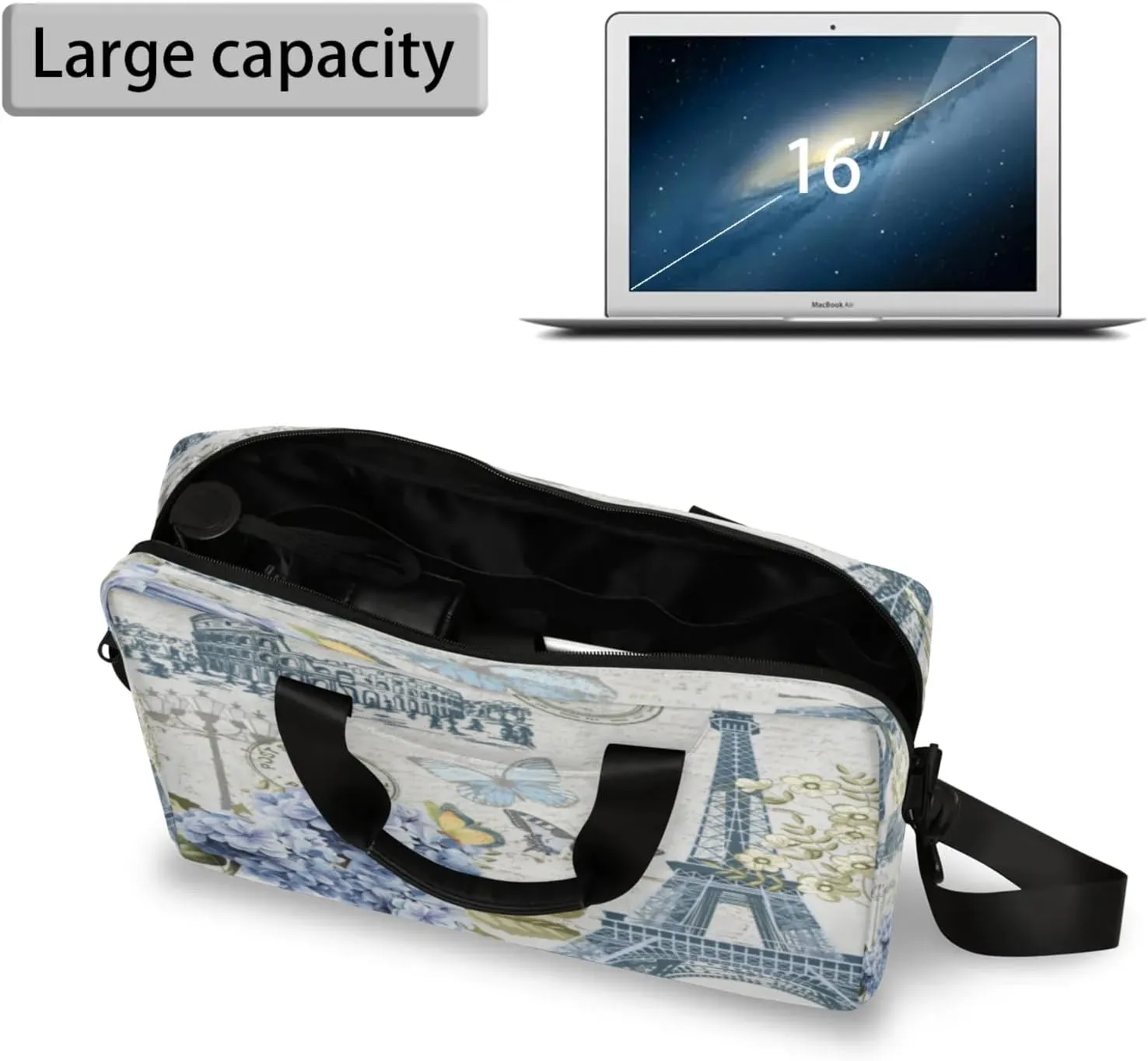 Laptop Shoulder Bag Compatible with Handle, Messenger Shoulder Case for Tablet, Laptop Carrying Case