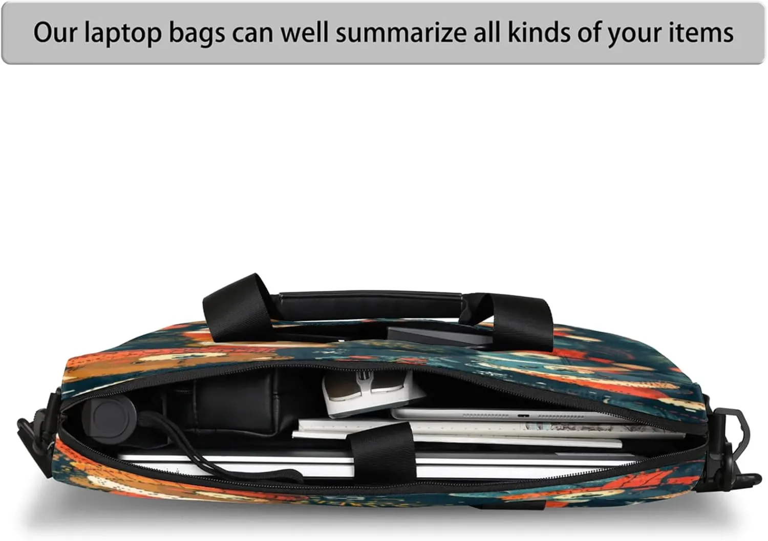 Laptop Shoulder Bag Compatible with Handle, Messenger Shoulder Case for Tablet, Laptop Carrying Case