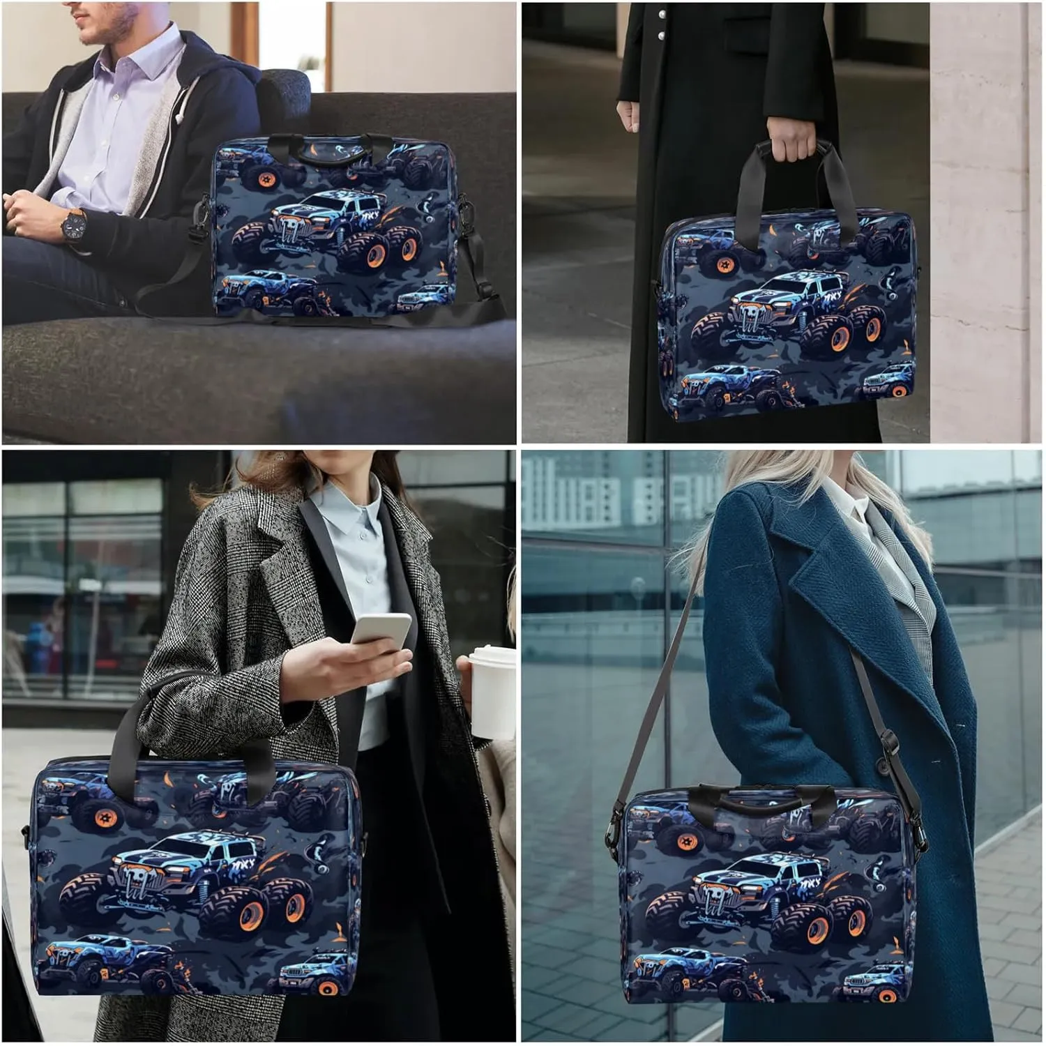 Laptop Shoulder Bag Compatible with Handle, Messenger Shoulder Case for Tablet, Laptop Carrying Case