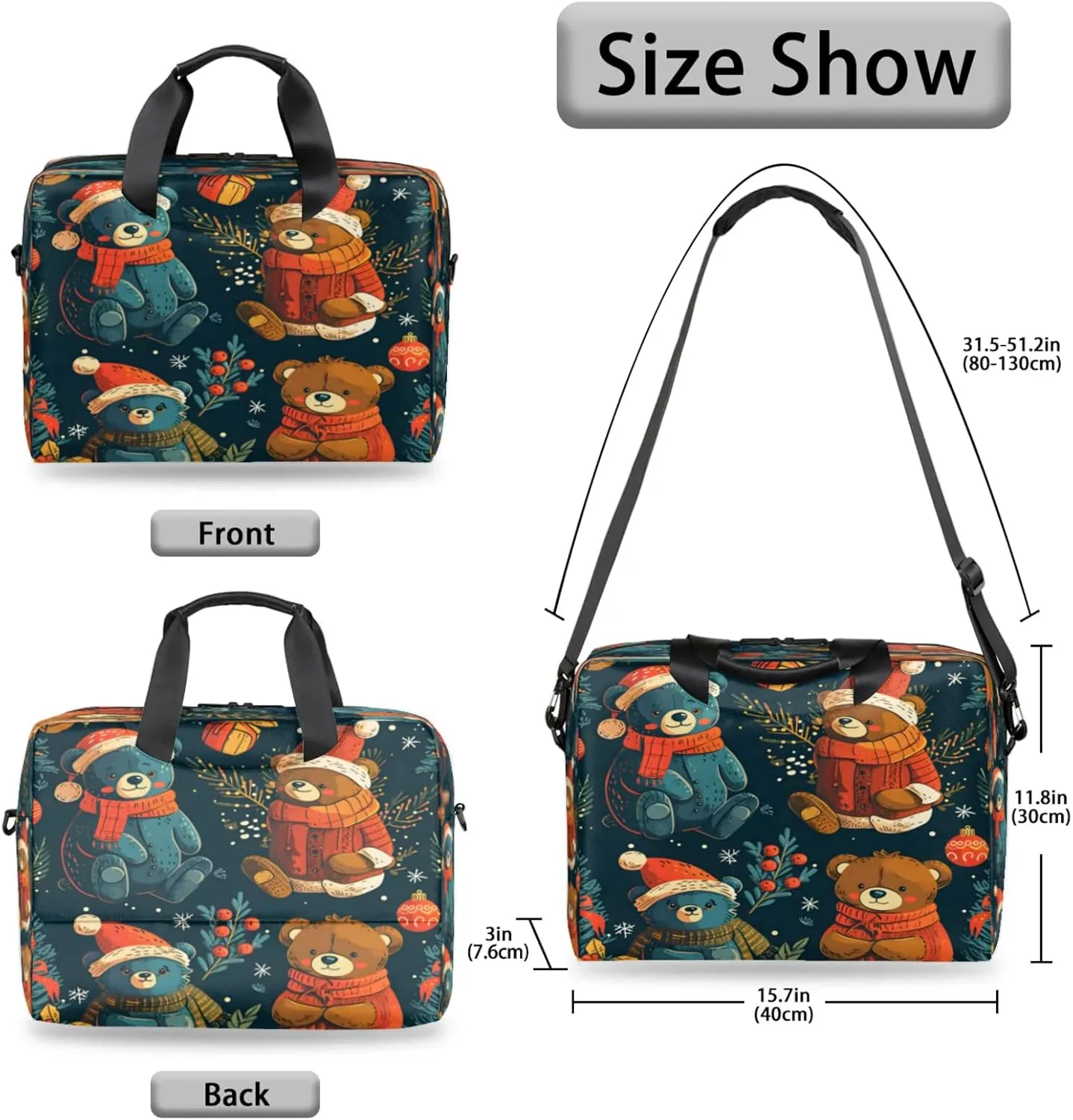 Laptop Shoulder Bag Compatible with Handle, Messenger Shoulder Case for Tablet, Laptop Carrying Case