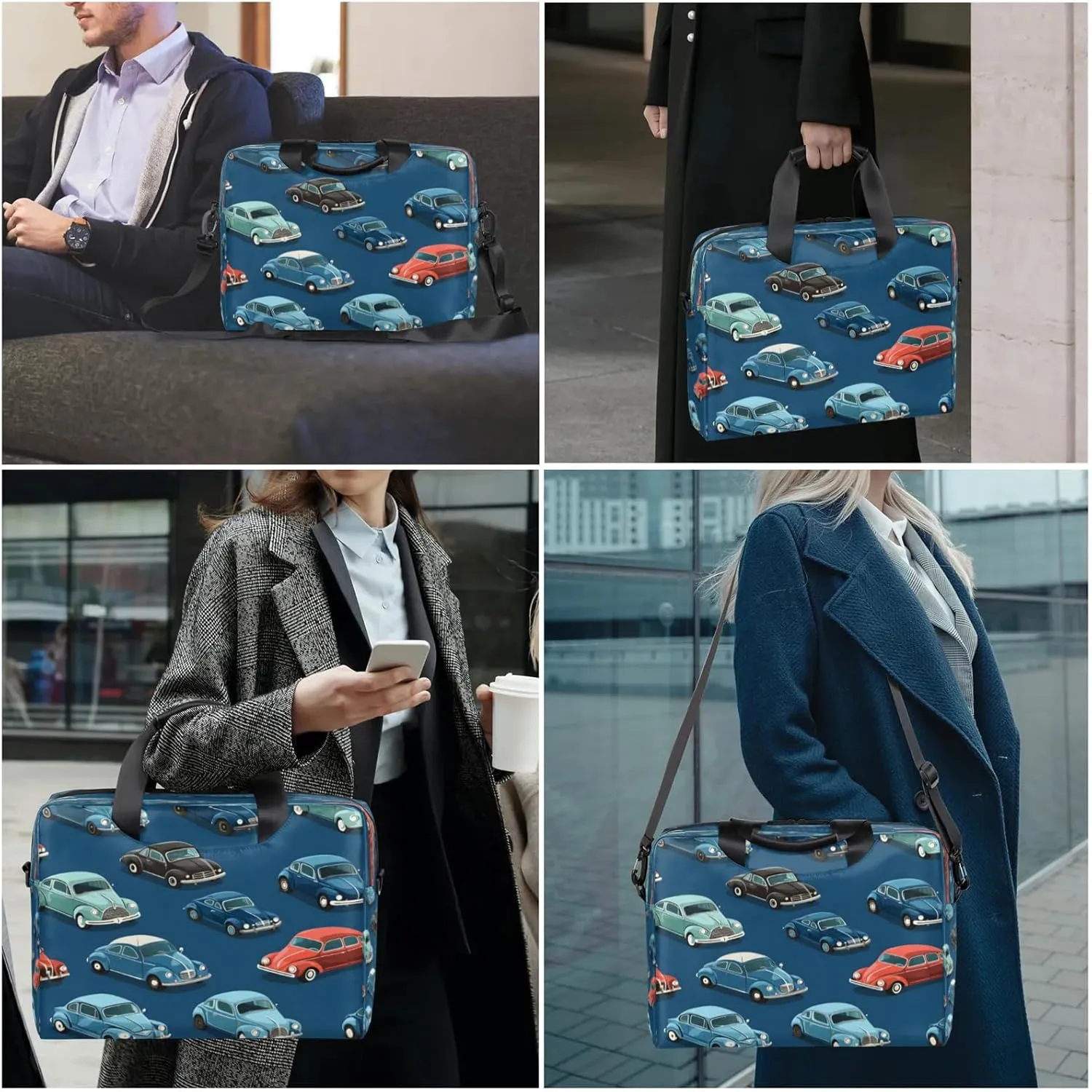 Laptop Shoulder Bag Compatible with Handle, Messenger Shoulder Case for Tablet, Laptop Carrying Case
