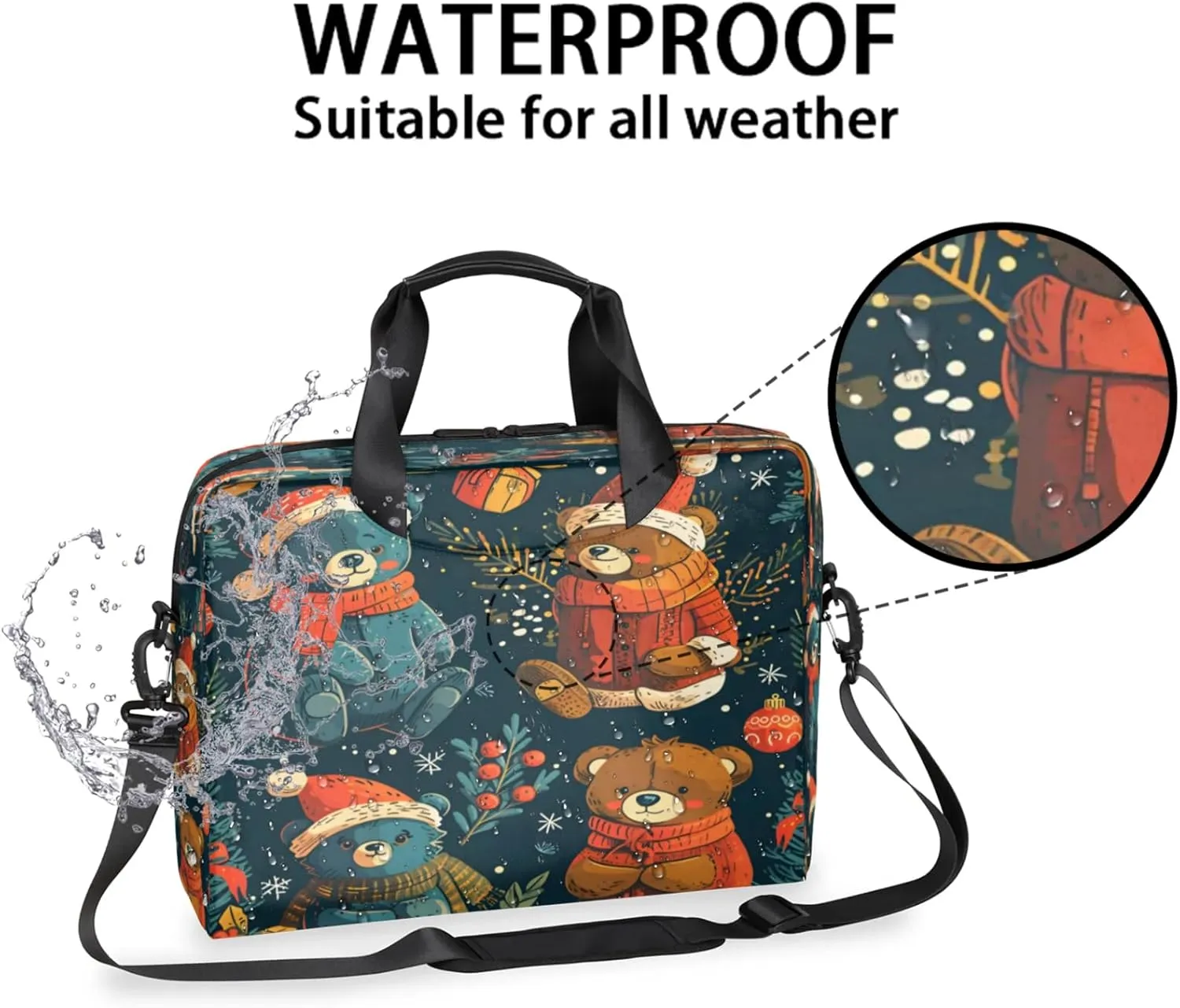 Laptop Shoulder Bag Compatible with Handle, Messenger Shoulder Case for Tablet, Laptop Carrying Case