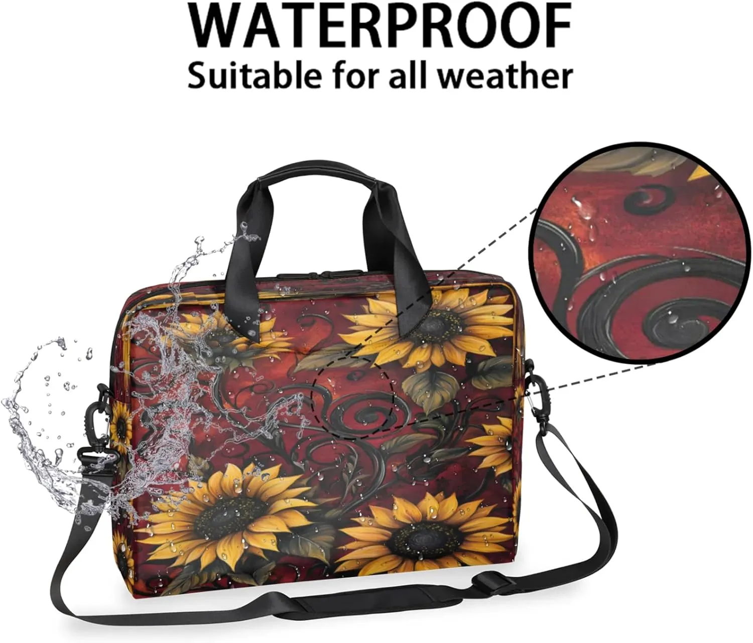 Laptop Shoulder Bag Compatible with Handle, Messenger Shoulder Case for Tablet, Laptop Carrying Case