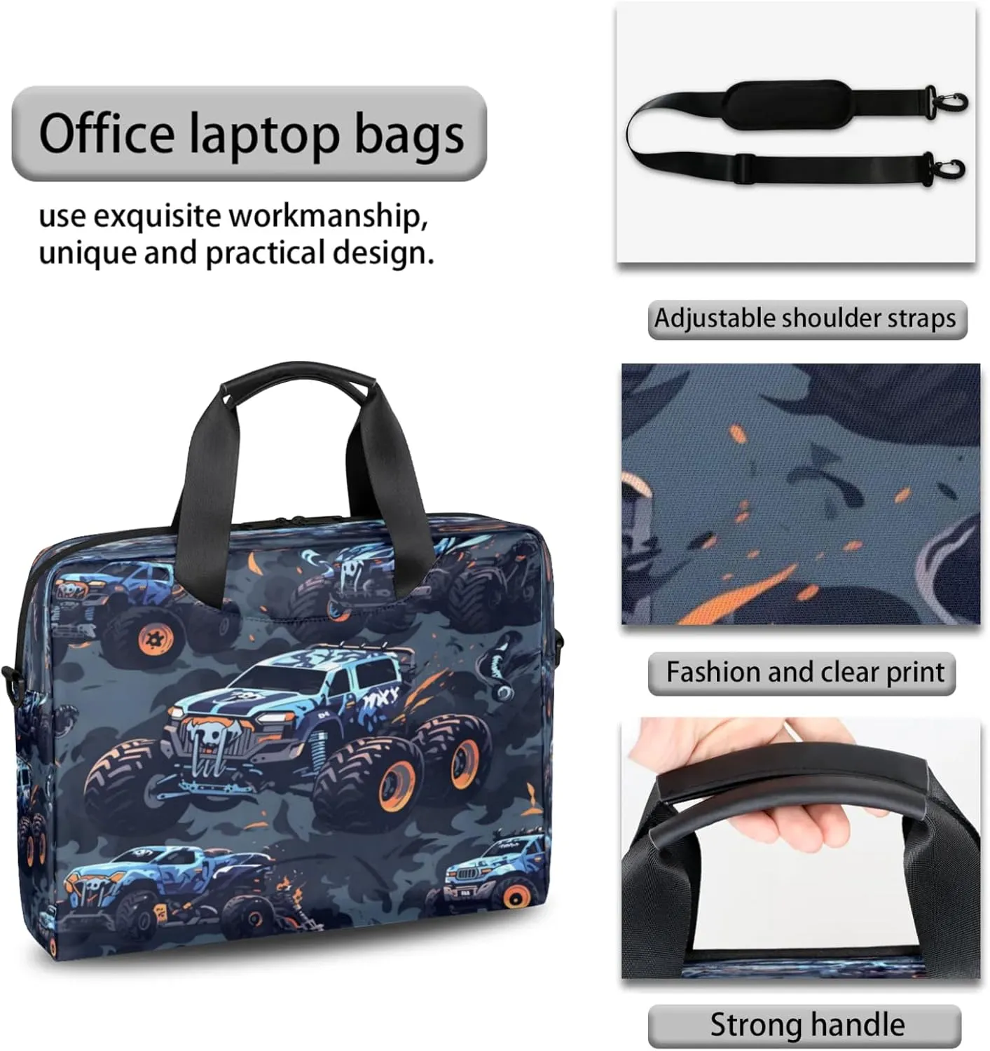 Laptop Shoulder Bag Compatible with Handle, Messenger Shoulder Case for Tablet, Laptop Carrying Case