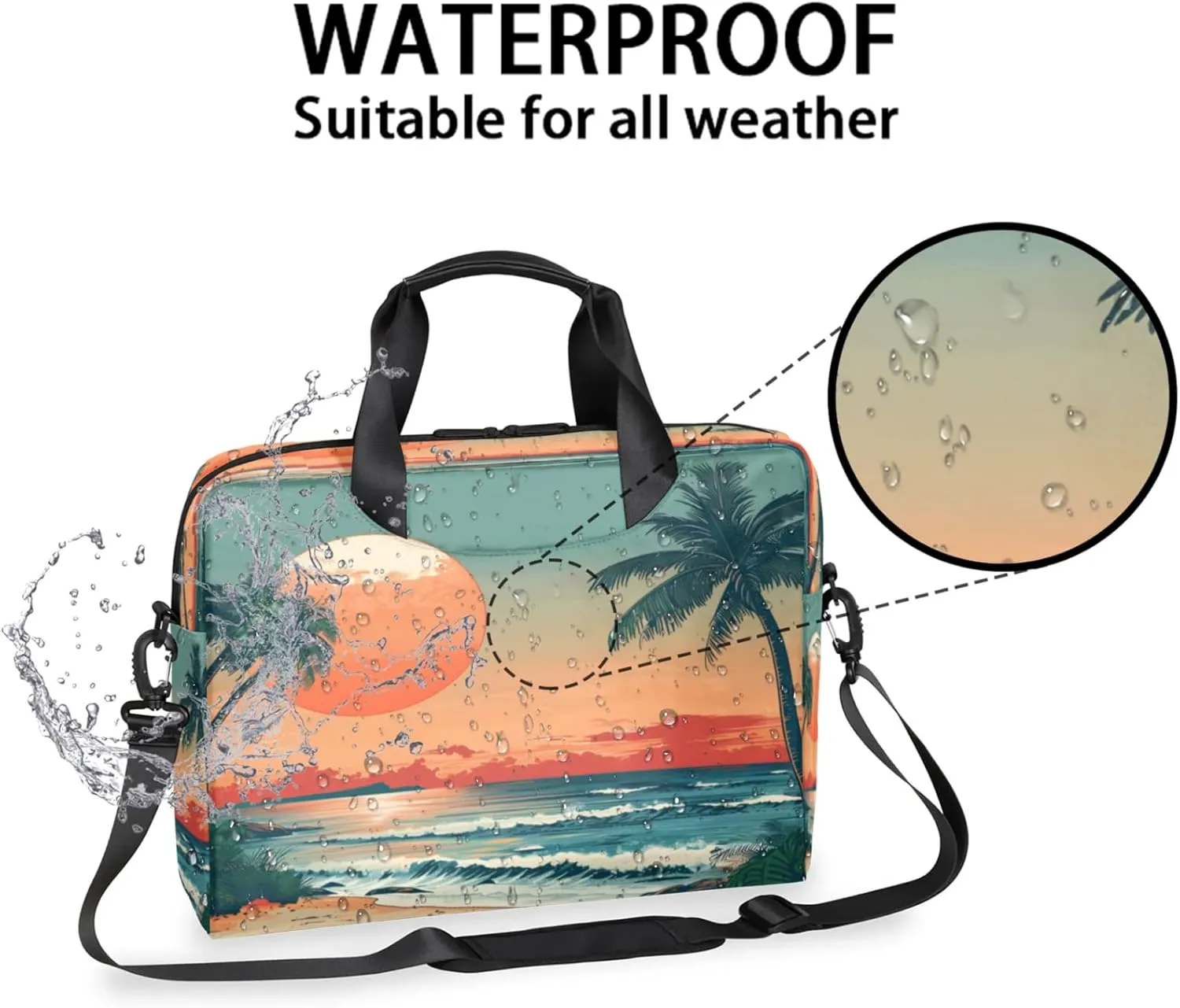 Laptop Shoulder Bag Compatible with Handle, Messenger Shoulder Case for Tablet, Laptop Carrying Case